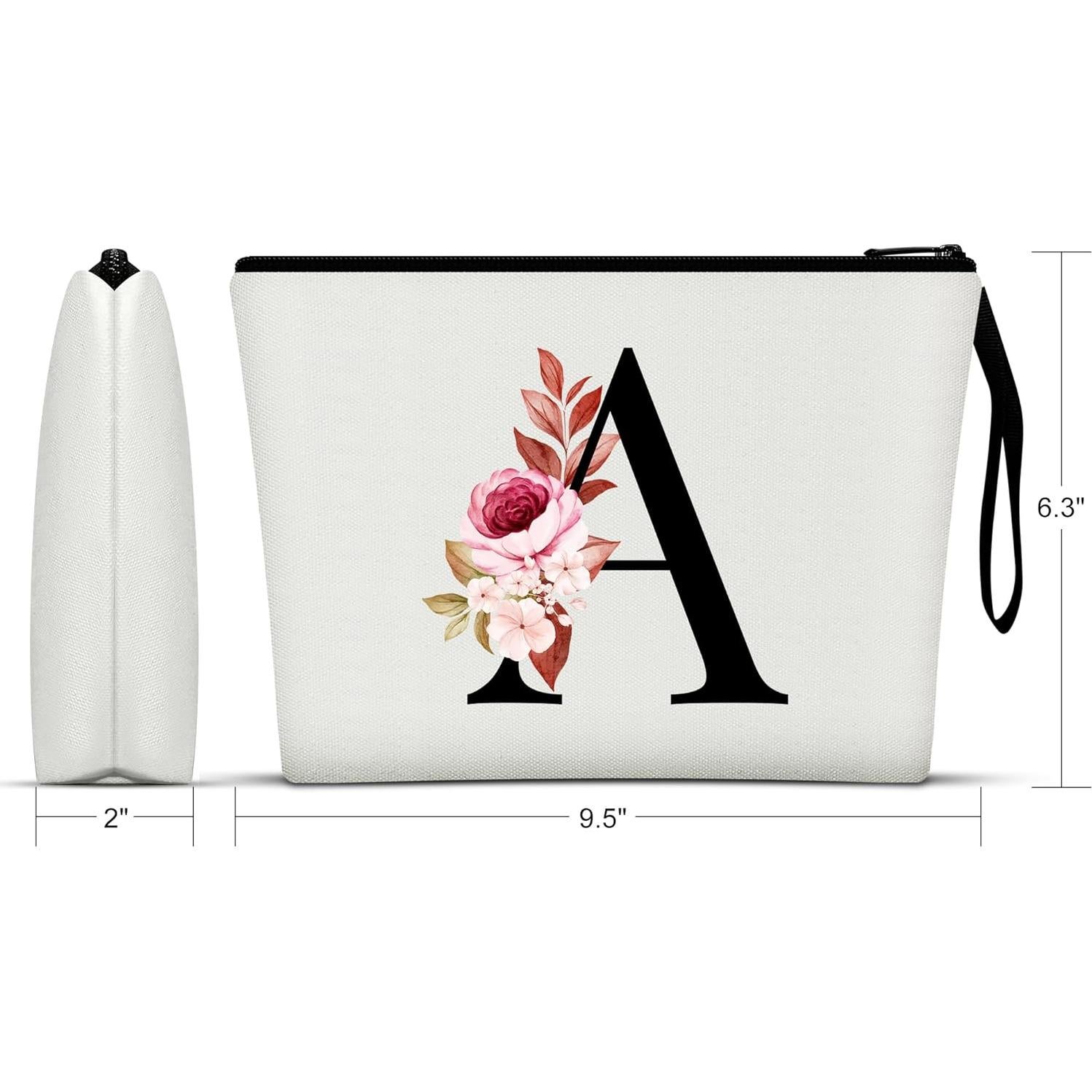Bolsa de Maquillaje Personalizada Vavabox A-Z Blanca 24x16cm