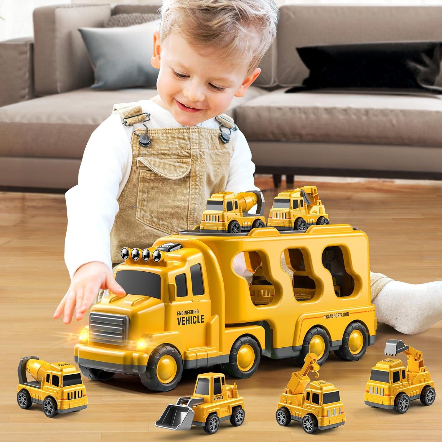 Set de Juguetes Camiones Suxing 5 en 1 para Niños