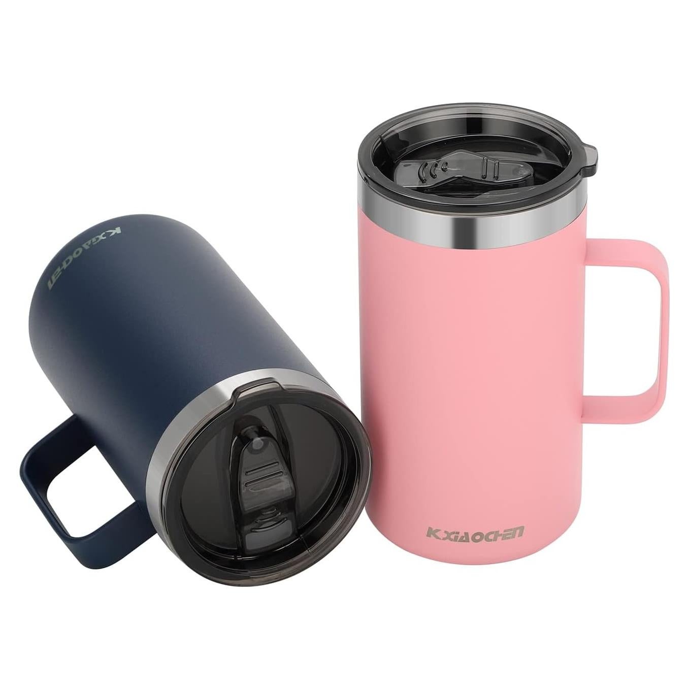 Taza de Café Aislada KXIAOCHEN 20oz Acero Inoxidable 2Pack