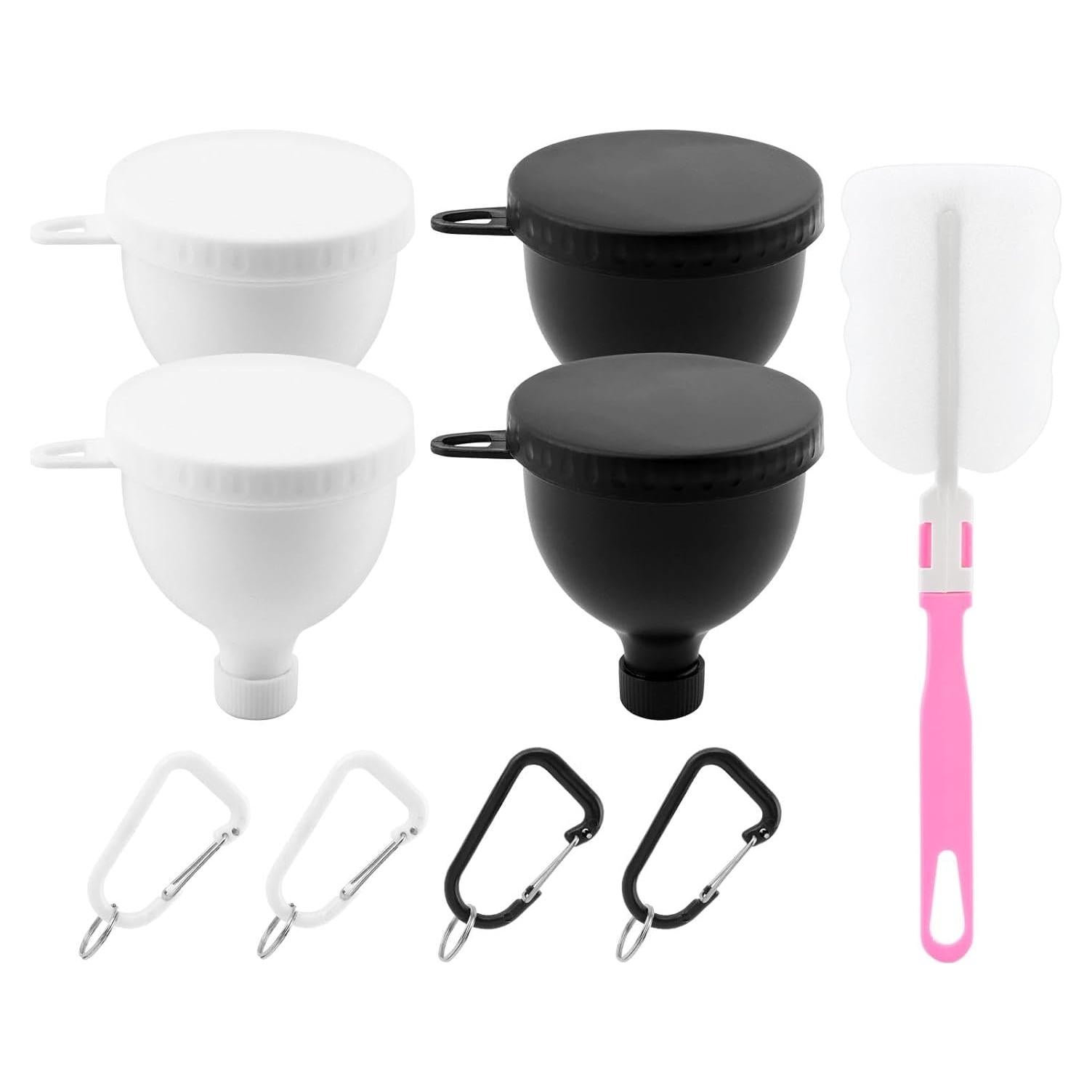 Juego de 4 embudos para polvo de proteína PUXING 150ml