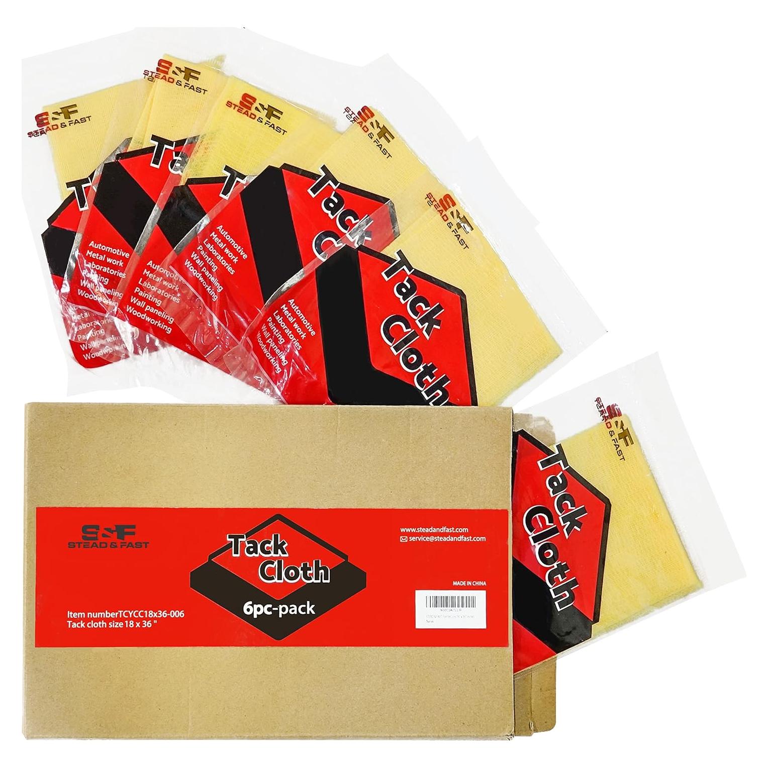 Paño Adhesivo para Pintores S&F STEAD & FAST 6 Pcs 45.72x91.44 cm