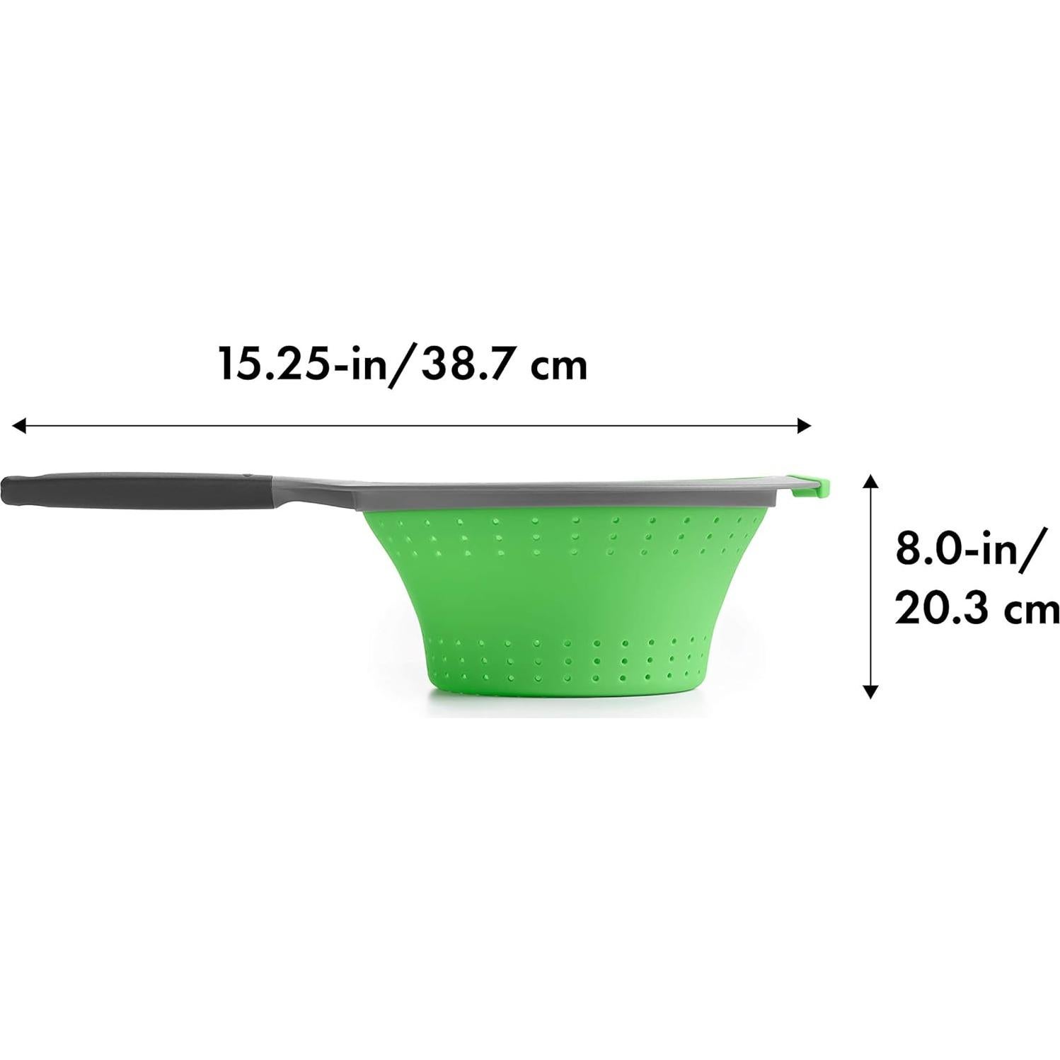Colador Plegable de Silicona OXO Good Grips 1.89L Verde