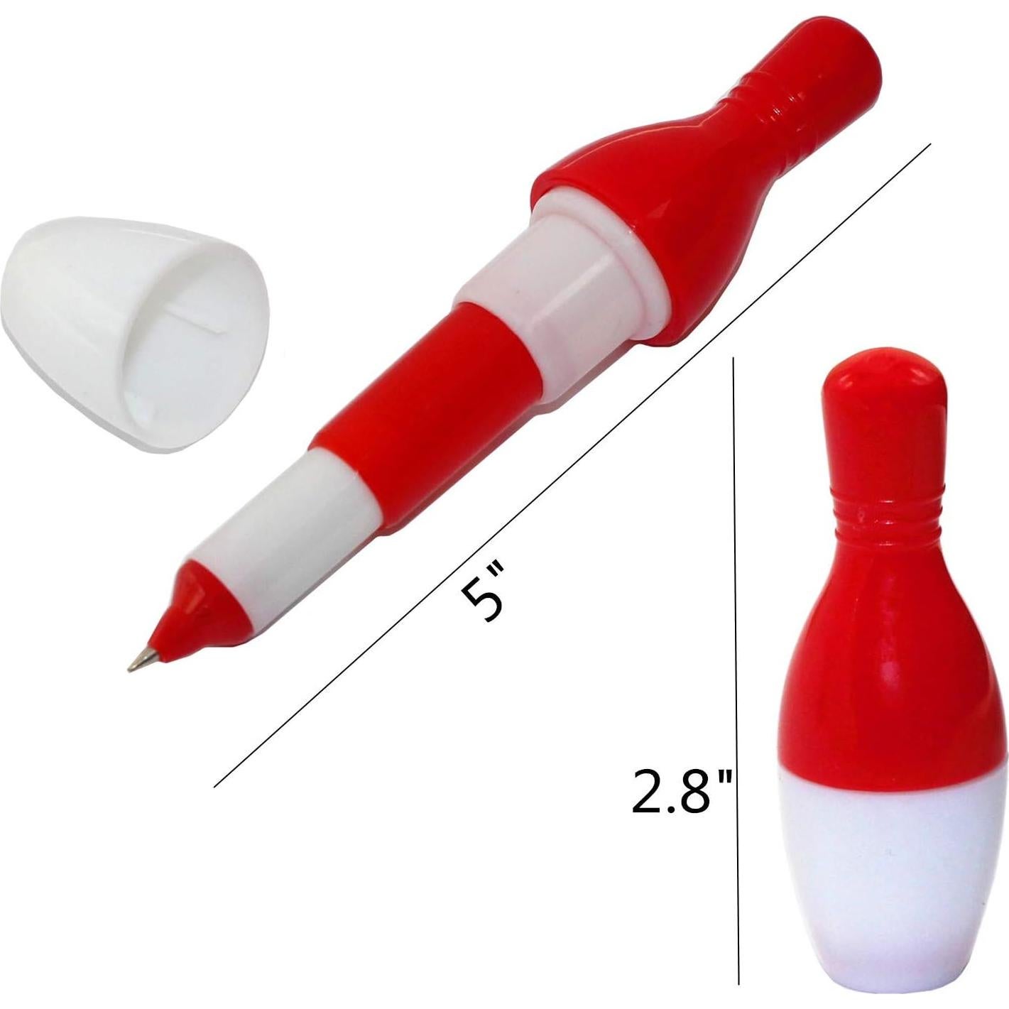 30 Bolígrafos Retráctiles SWTOOL Caricatura Boliche Azul