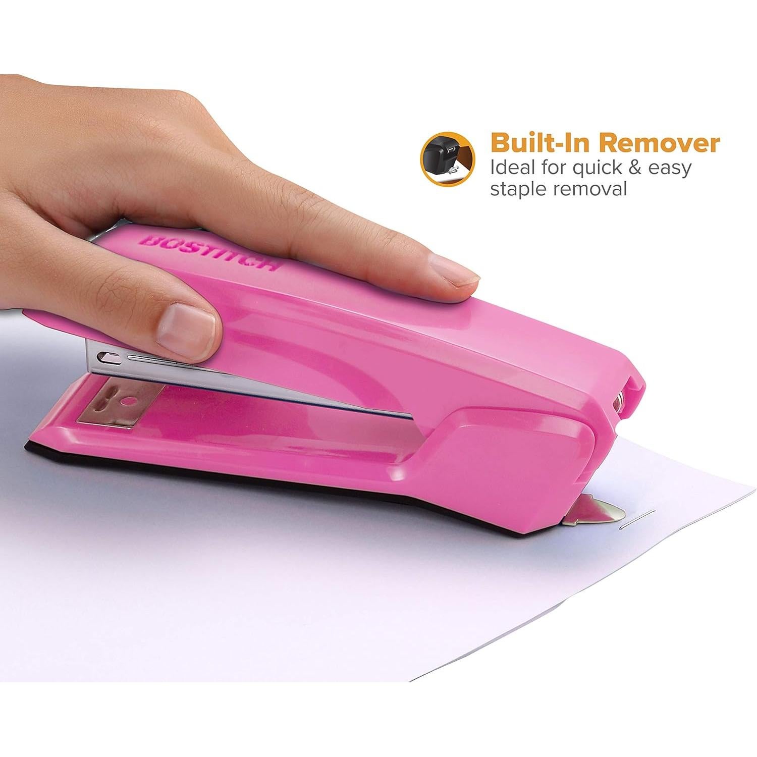 Grapadora Bostitch Oficina 3 en 1 Rosa 20 Hojas 420 Grapas