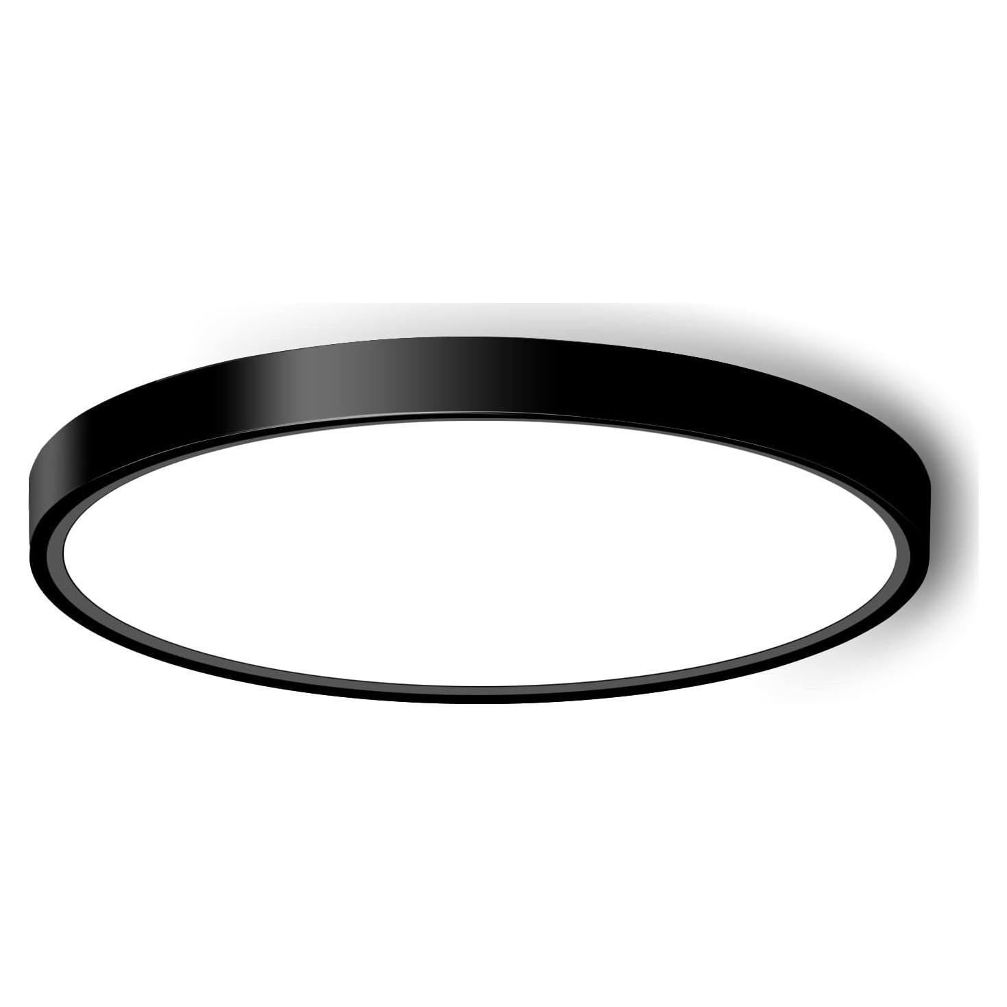 Luz de Techo LED 18W 5000K Negra 23cm CHARYJOD