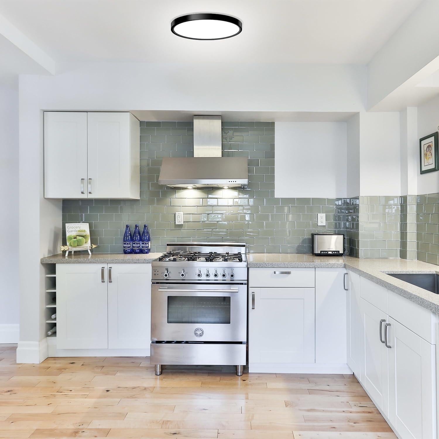 Luz de Techo LED 18W 5000K Negra 23cm CHARYJOD