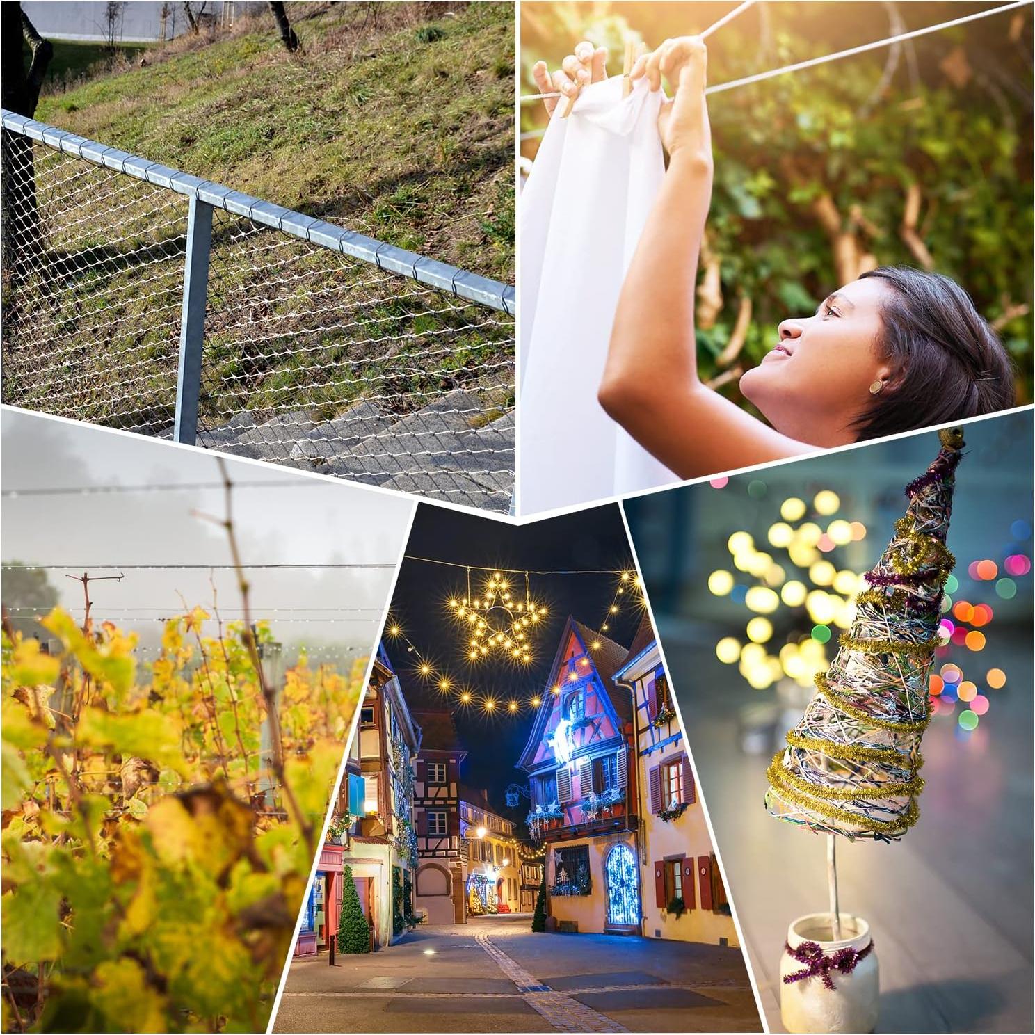 Kit de Cable de Alambre 100m Acero Inoxidable FGBNM