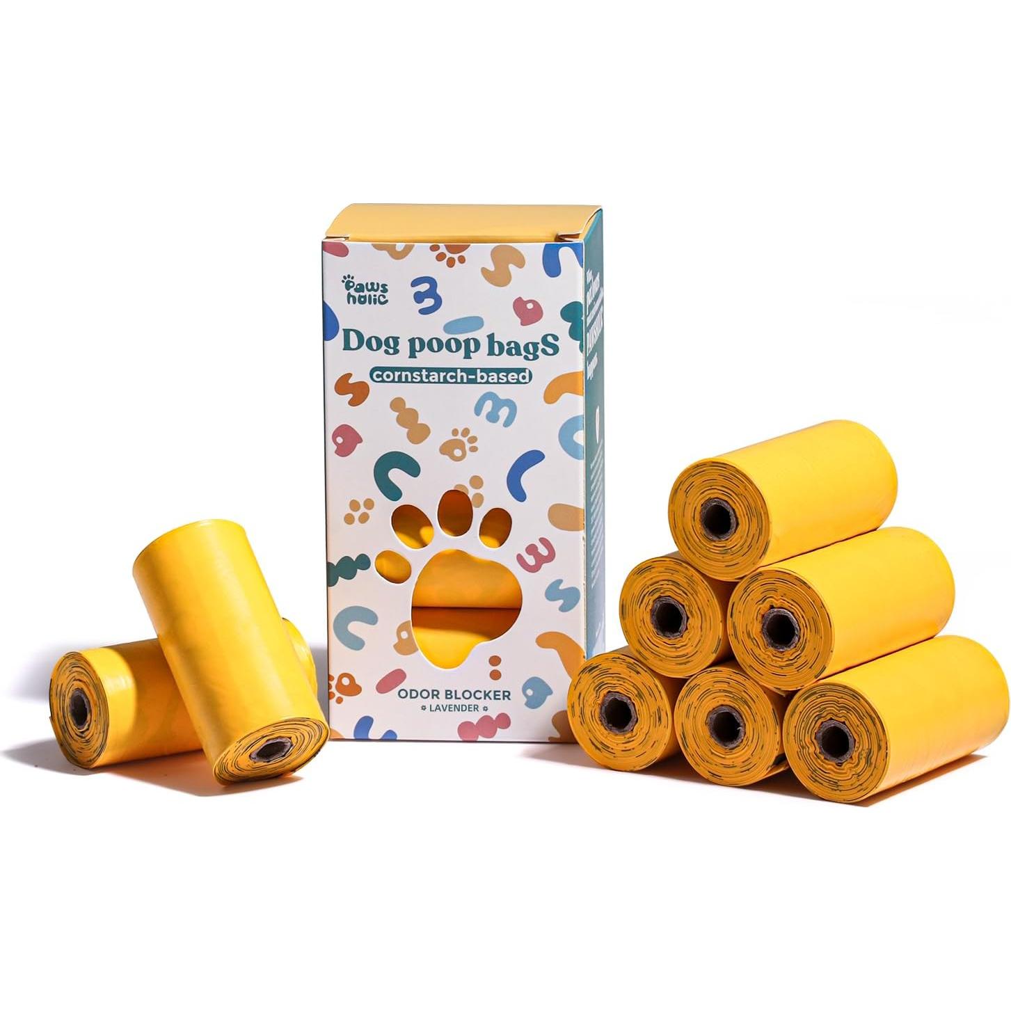 Bolsas para Excremento de Perro PAWSHOLIC 120 Unidades Lavanda