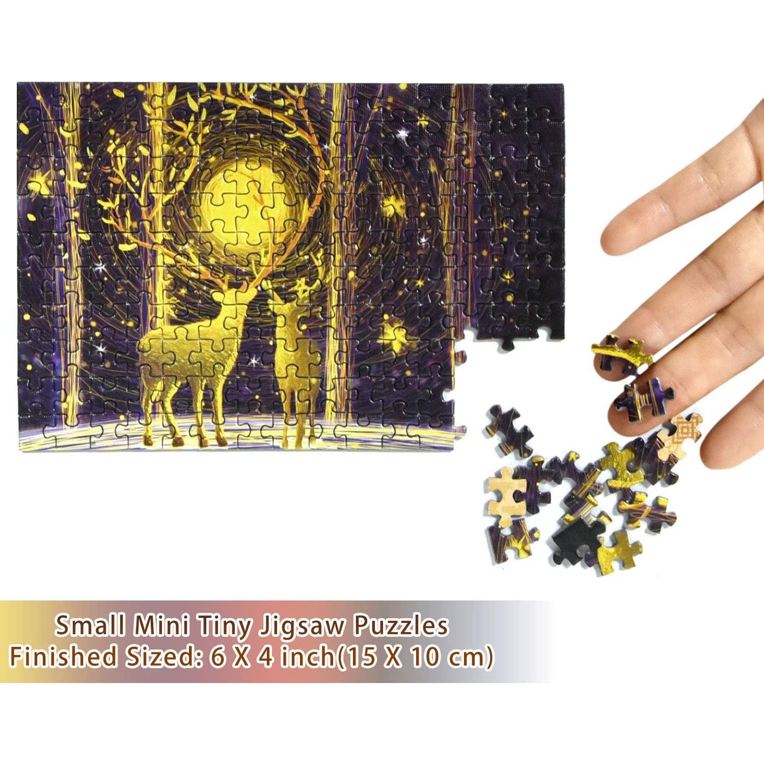 Paquete de 3 Mini Rompecabezas 150 Piezas Wifreo 15x10 cm