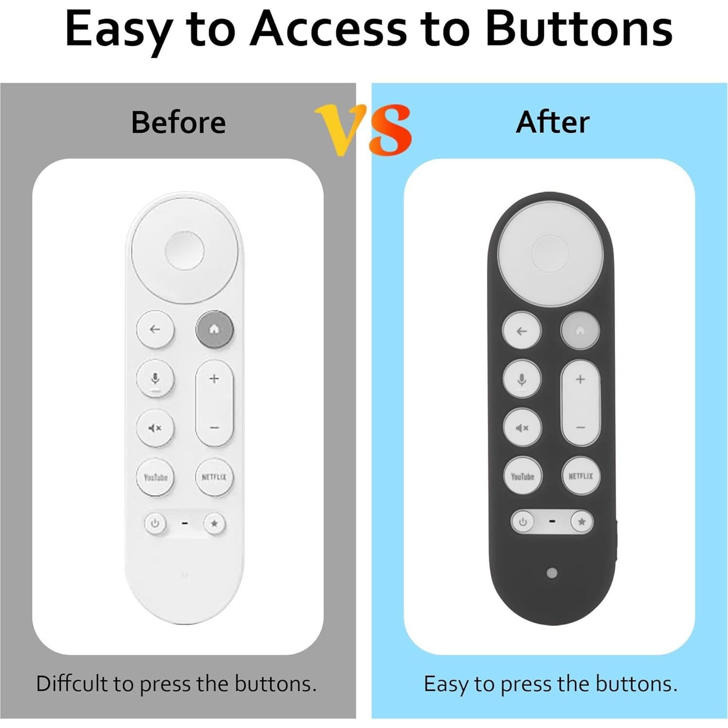 Funda de Silicona LEFXMOPHY para Control Remoto Google TV 4K