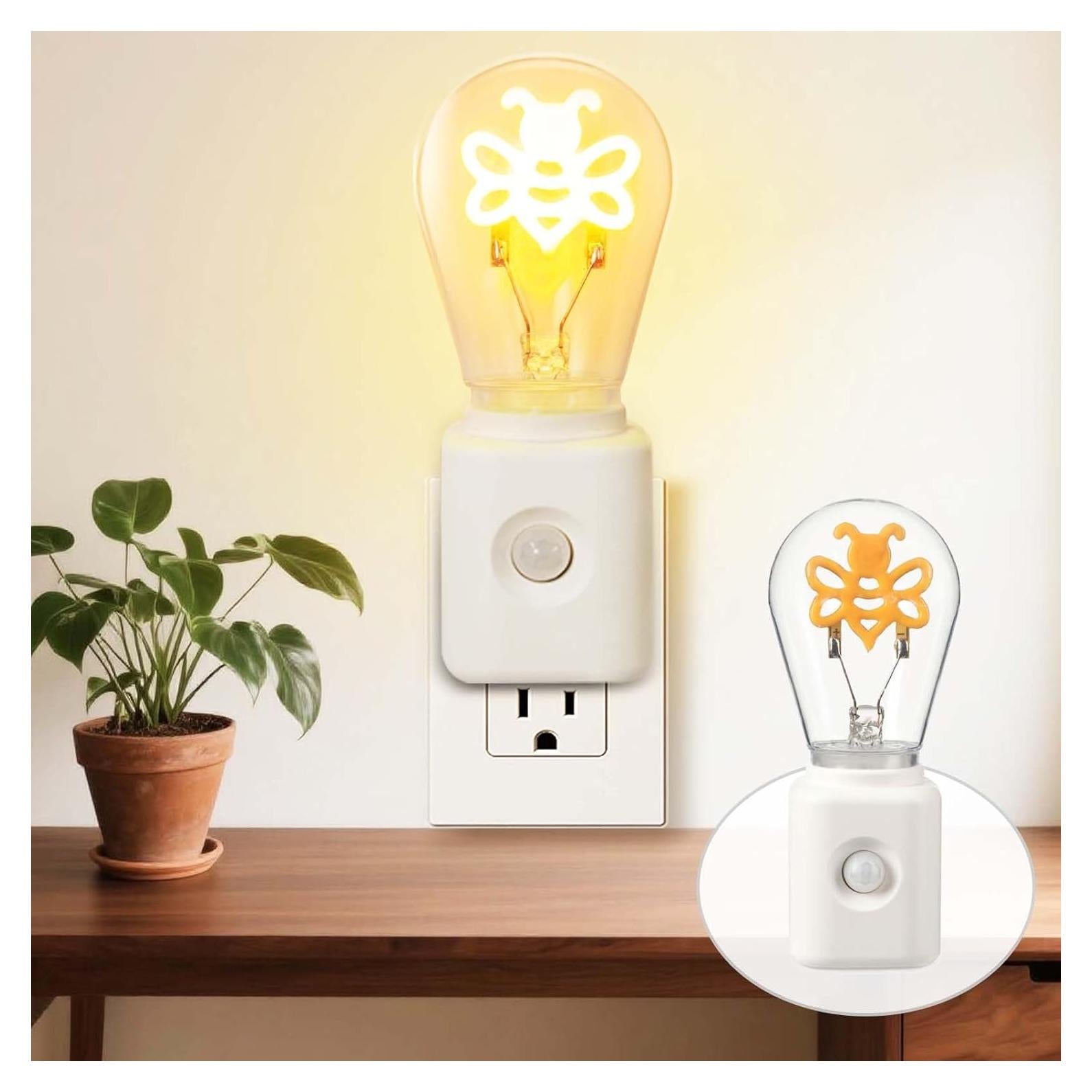 Luz Nocturna Vintage Regulable Yaoten con Sensor de Movimiento 2200K