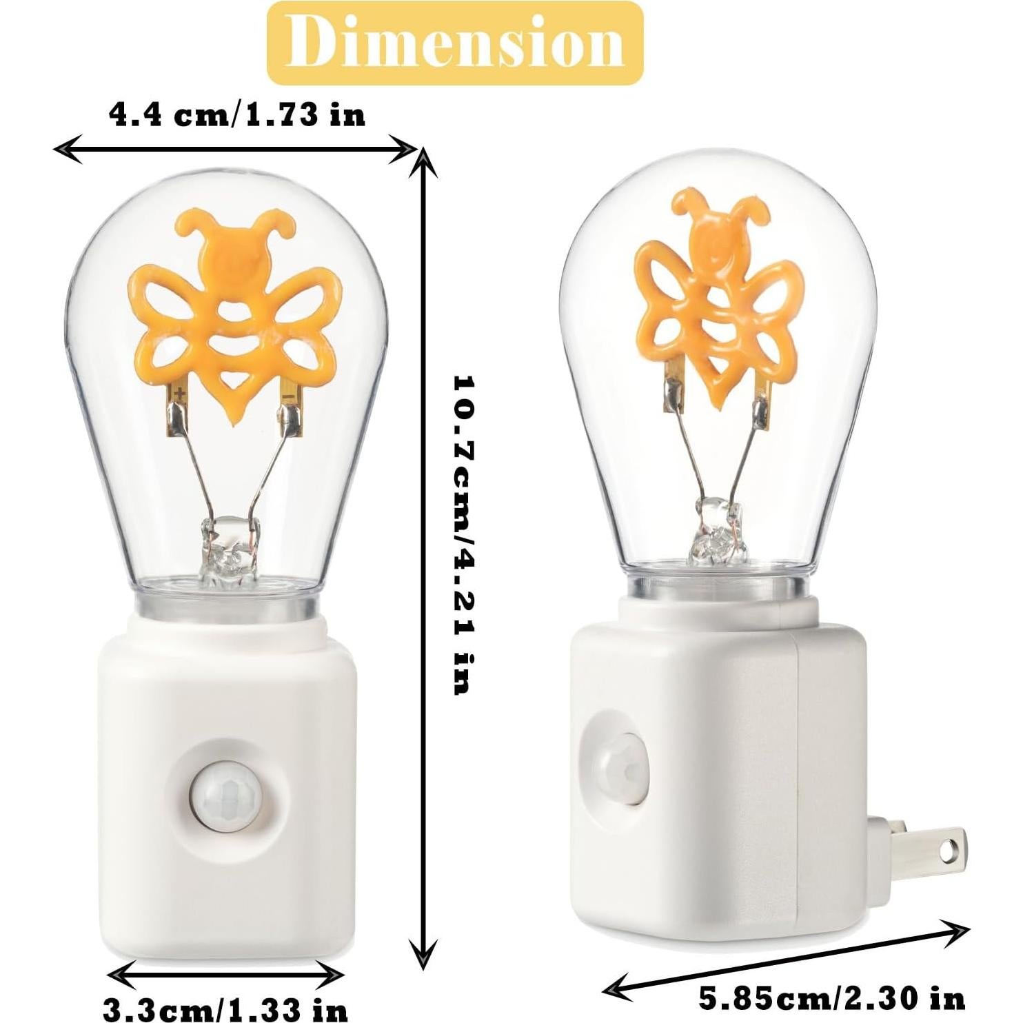 Luz Nocturna Vintage Regulable Yaoten con Sensor de Movimiento 2200K