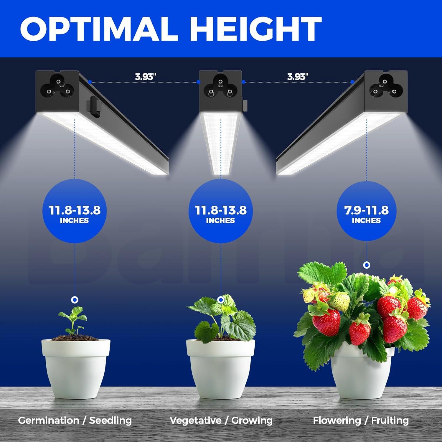 Luces de Crecimiento LED Barrina T5 1ft 5000K 8 Paquetes
