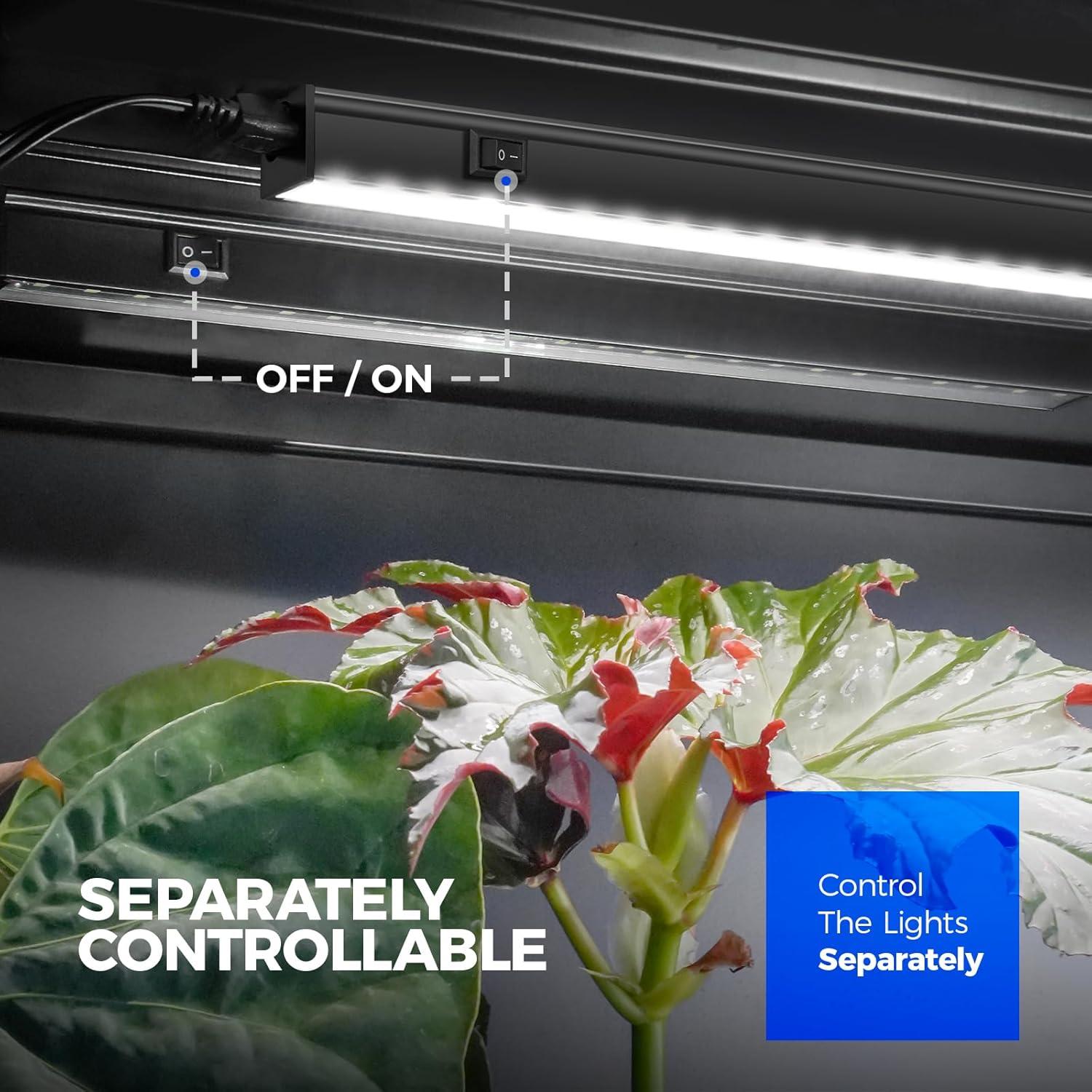 Luces de Crecimiento LED Barrina T5 1ft 5000K 8 Paquetes