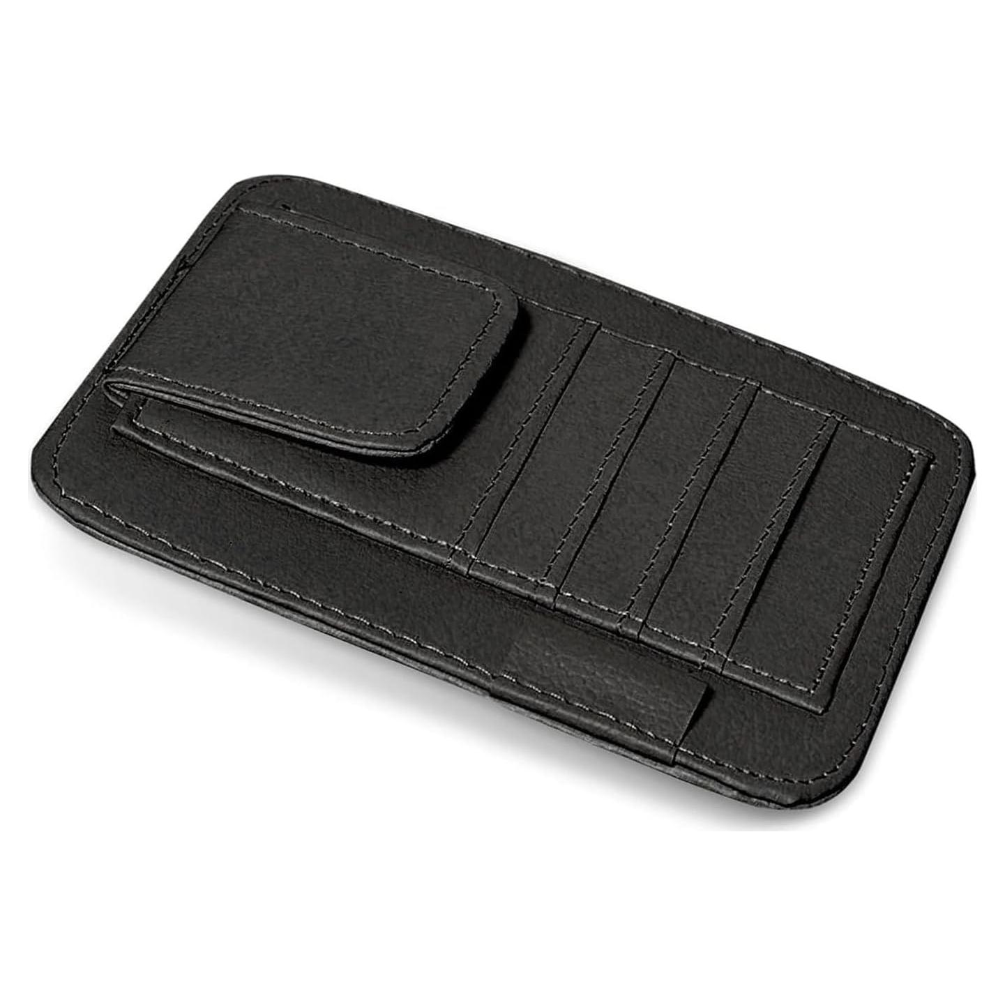 Organizador de Visera de Coche Arwrilt Negro Multifuncional