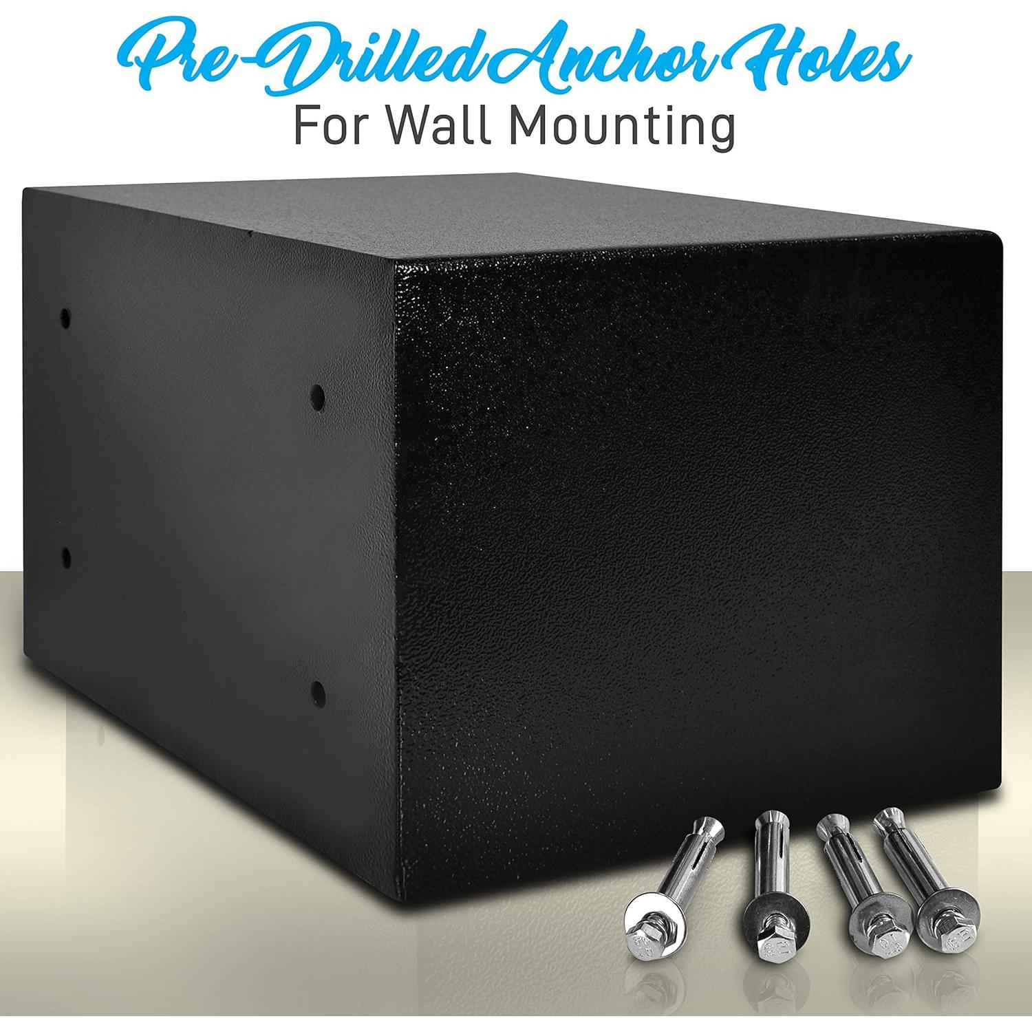 Caja Fuerte Electrónica SereneLife 35.1x24.9cm con Llaves