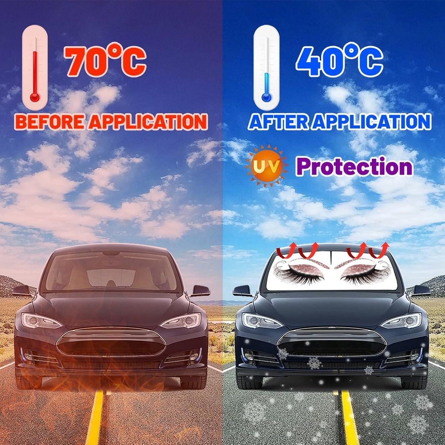 Sombrilla de Parabrisas Socira Gorgeous Eyelash 145x76 cm