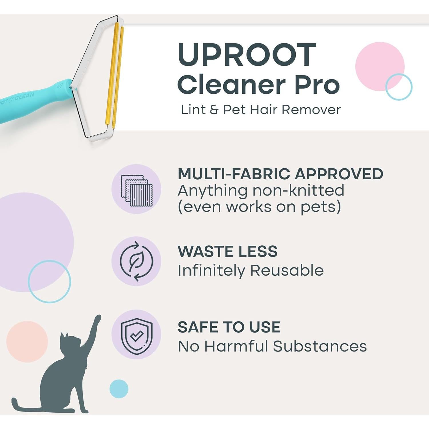 Removedor de Pelo de Mascota Uproot Clean Pro - Multi Tela