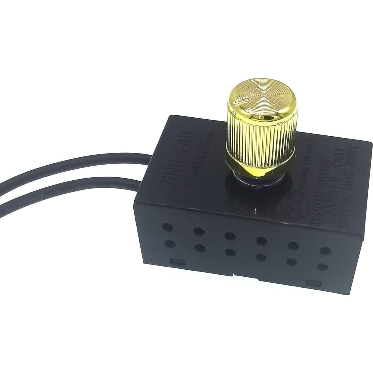 Interruptor Regulador Rotativo Zing Ear ZE-03A 300W 120V