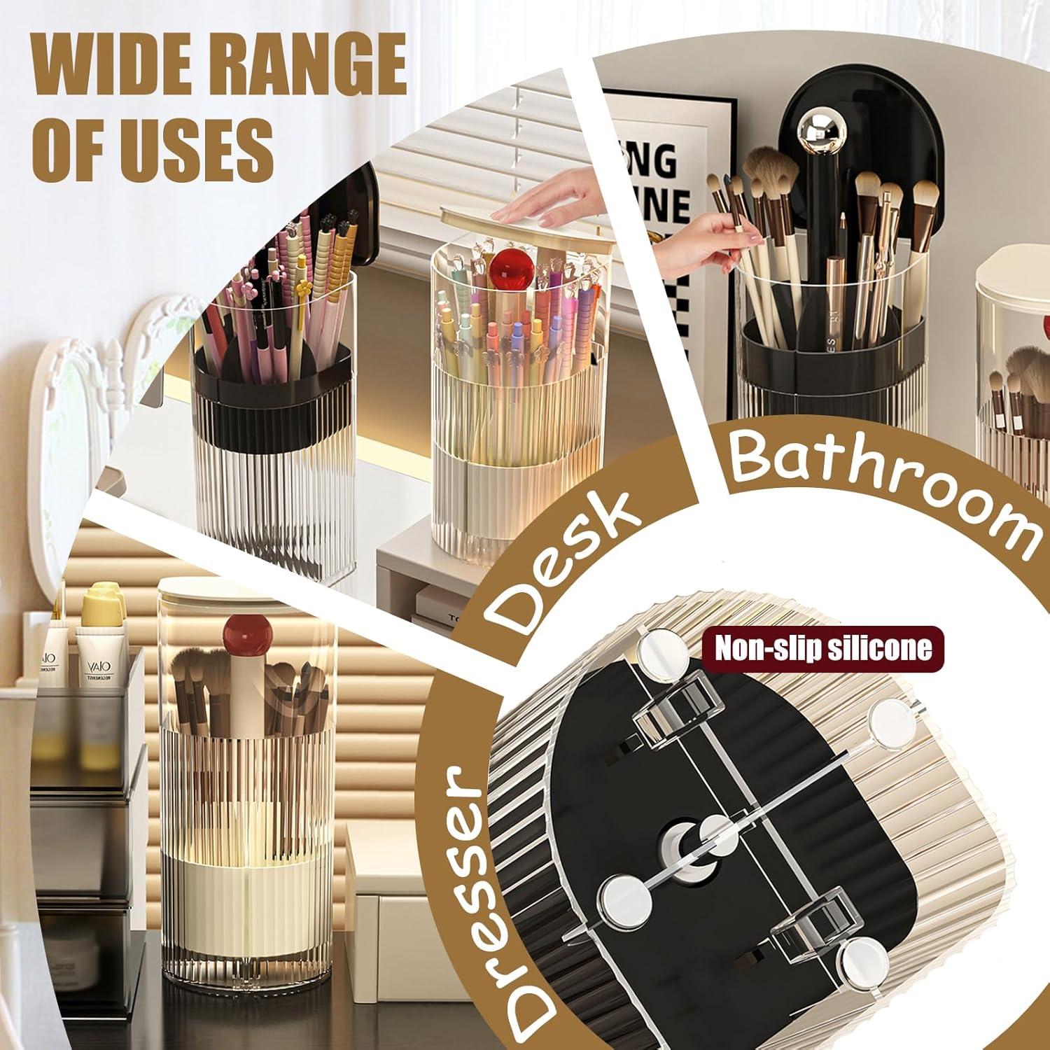 Soporte Organizador para Brochas de Maquillaje YIEZI - Negro