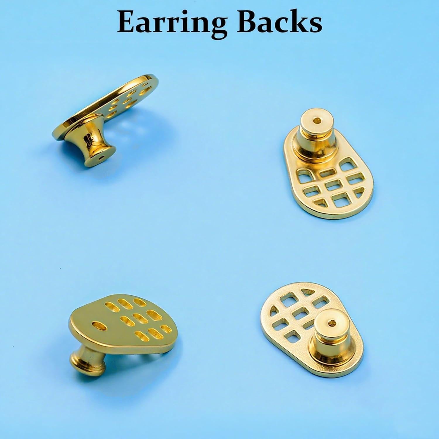 Respaldo de Pendientes Aeloer Oro 4 Pcs Malla Anticaída