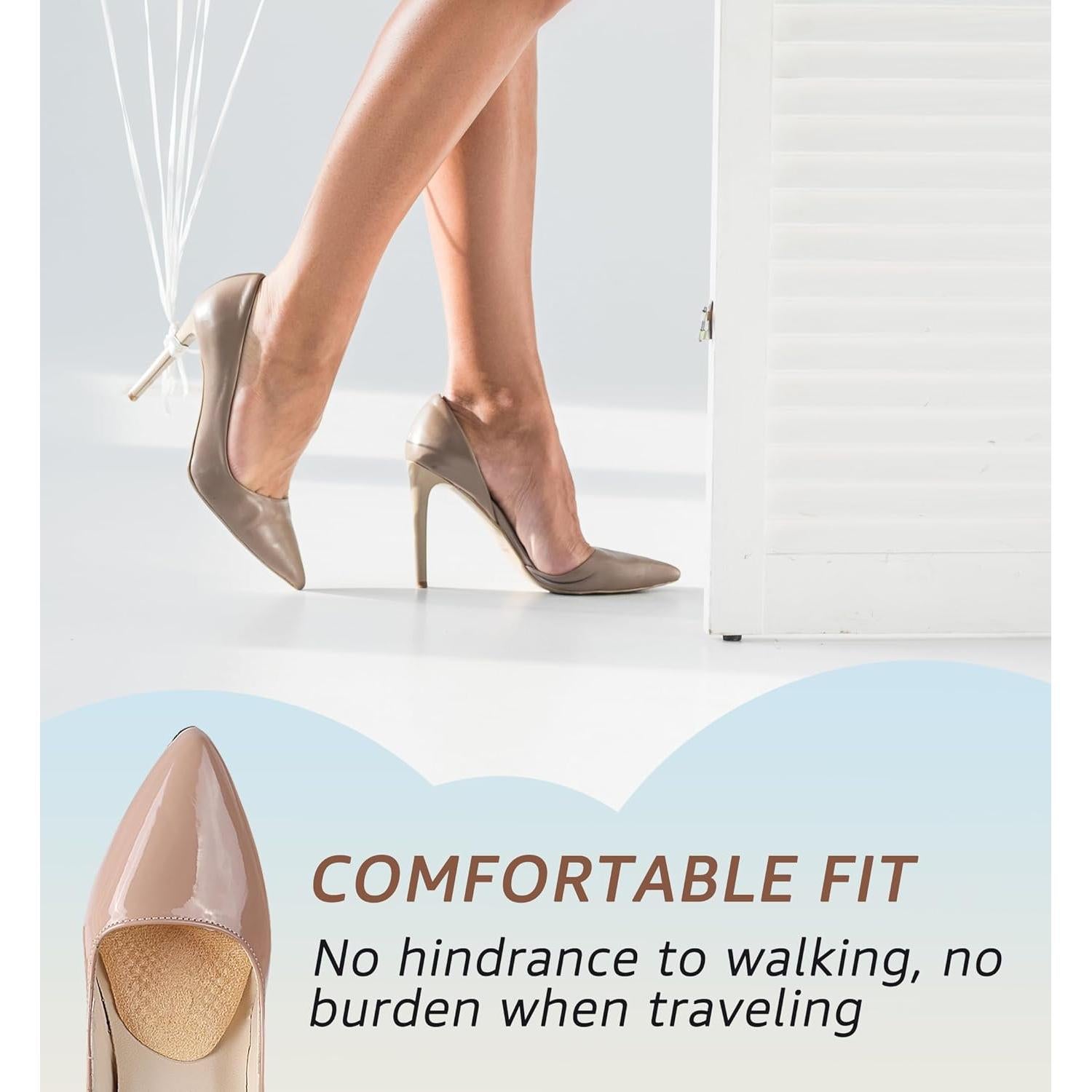 Almohadillas Metatarsales HiRui - 2 Pares Beige Antideslizantes