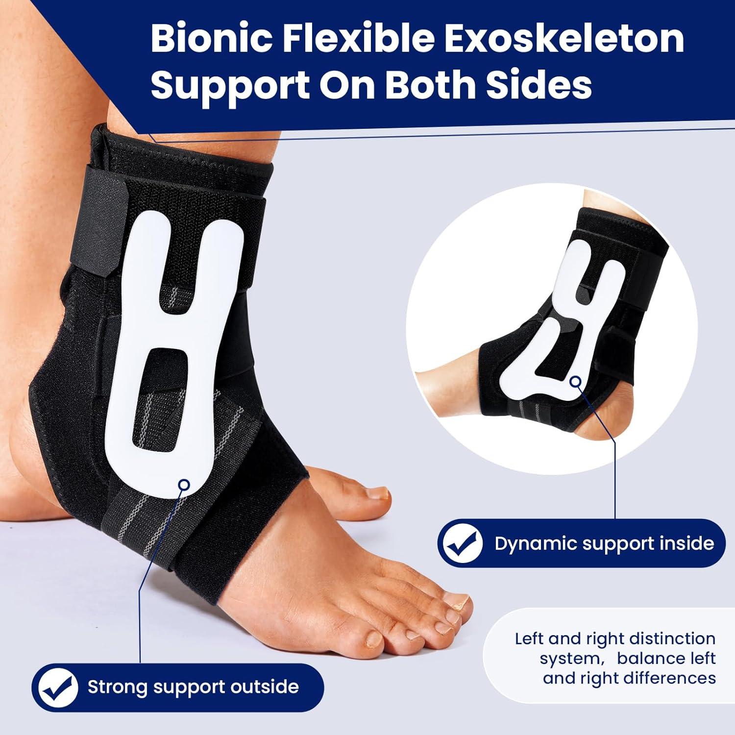 Férula para Tobillo JOMVD Unisex Ajustable con Soporte