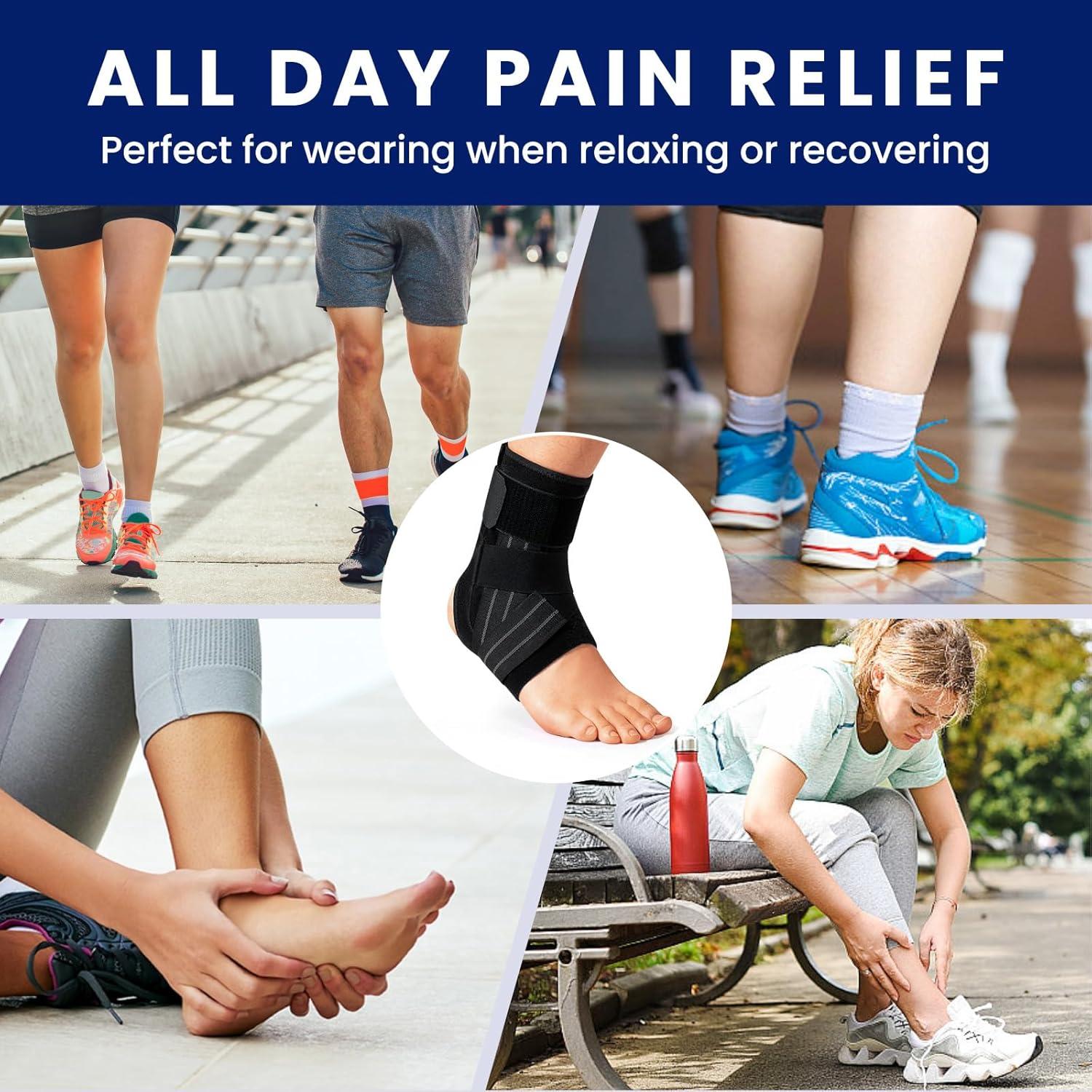 Férula para Tobillo JOMVD Unisex Ajustable con Soporte