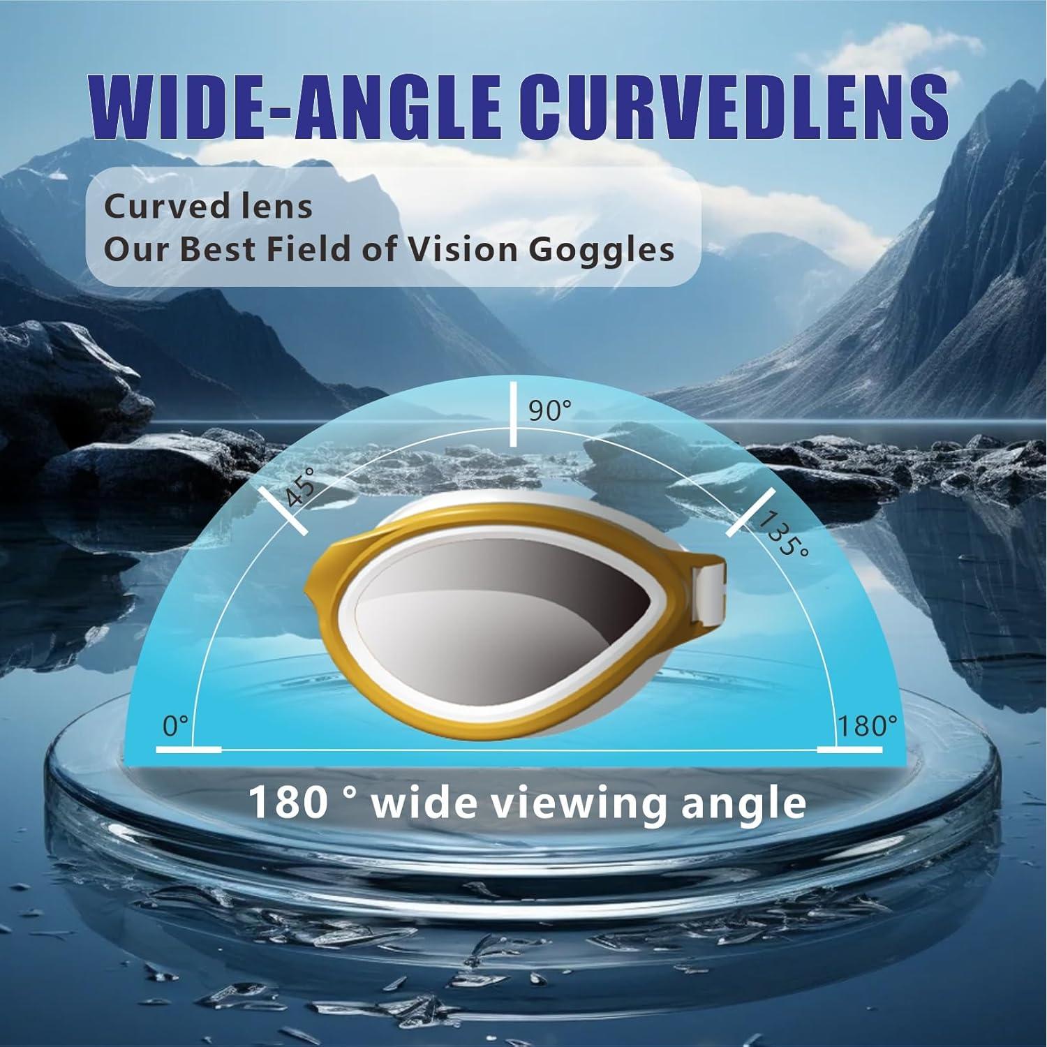 Gafas de natación Longsail A02 polarizadas UV 10X anti-vaho