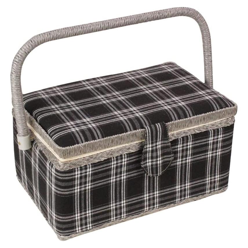 Cesta de Costura Mediana Adolfo Design Floral 28x18x14 cm