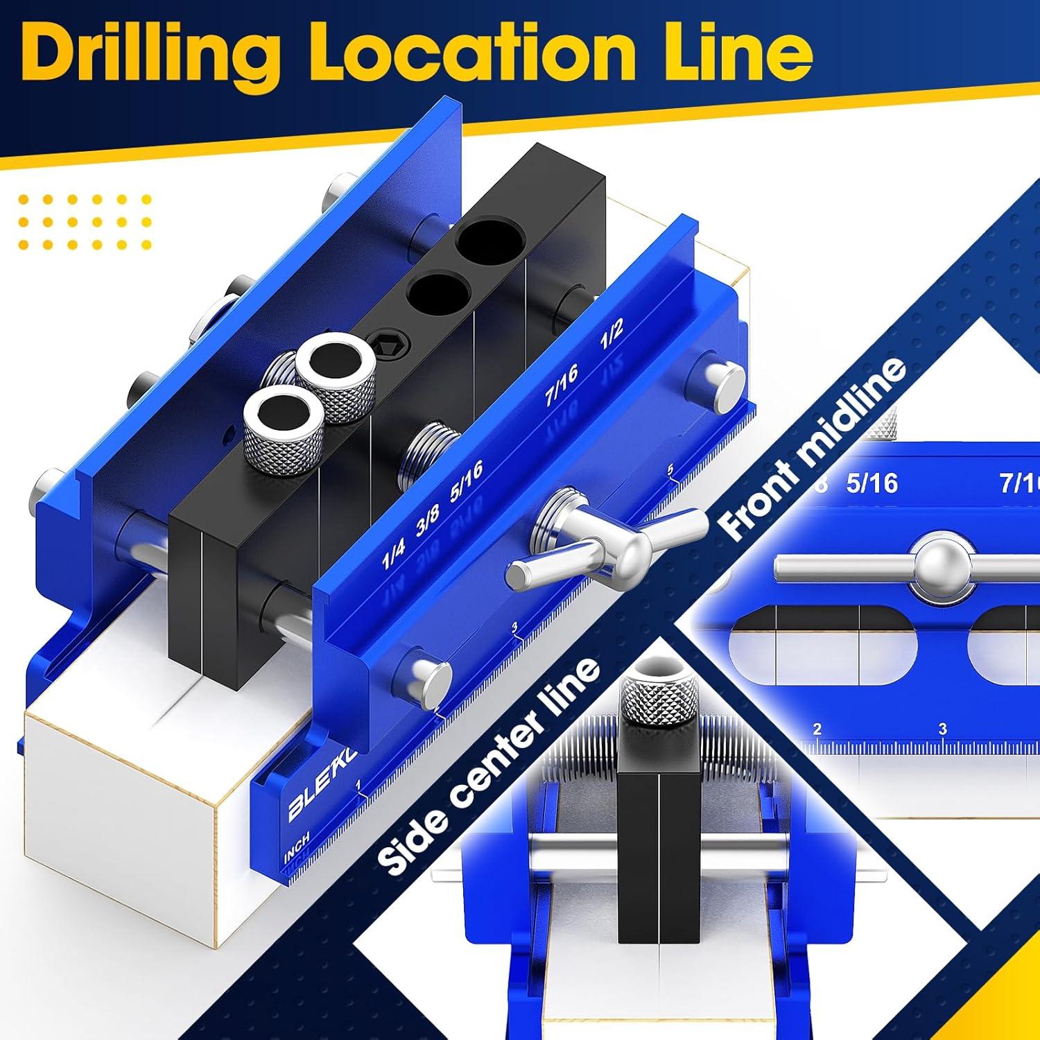 Kit de Plantilla de Alineación Automática BLEAK 5 Brocas 6 Bushings