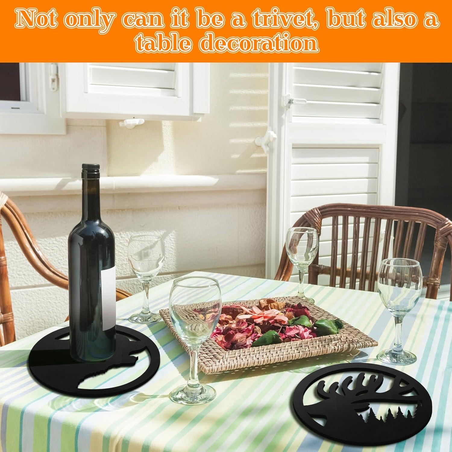 Soportes de Hierro Fundido Reallnaive 20 cm - Set de 3 Oso, Ciervo, Alce