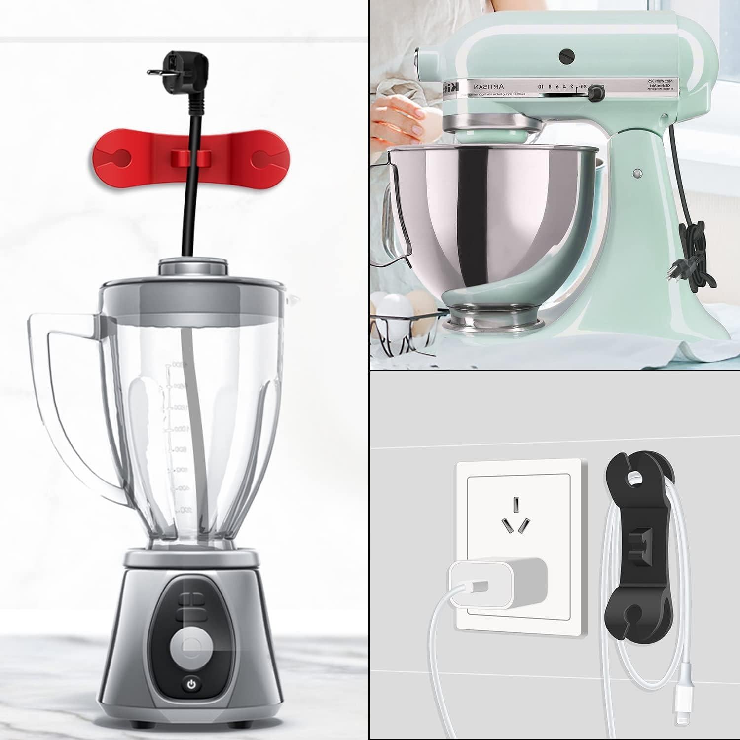 Organizador de Cables Signice 3 Piezas Multicolor para Cocina