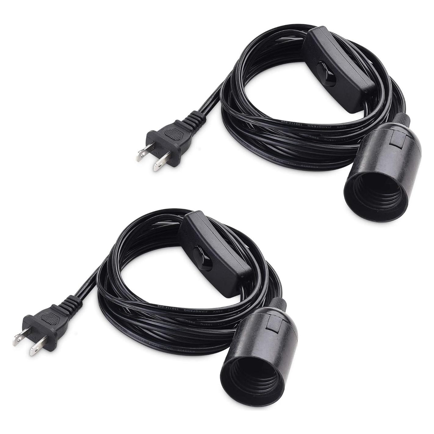 Cable de Luz Colgante con Interruptor Cable Matters 2.44m Negro
