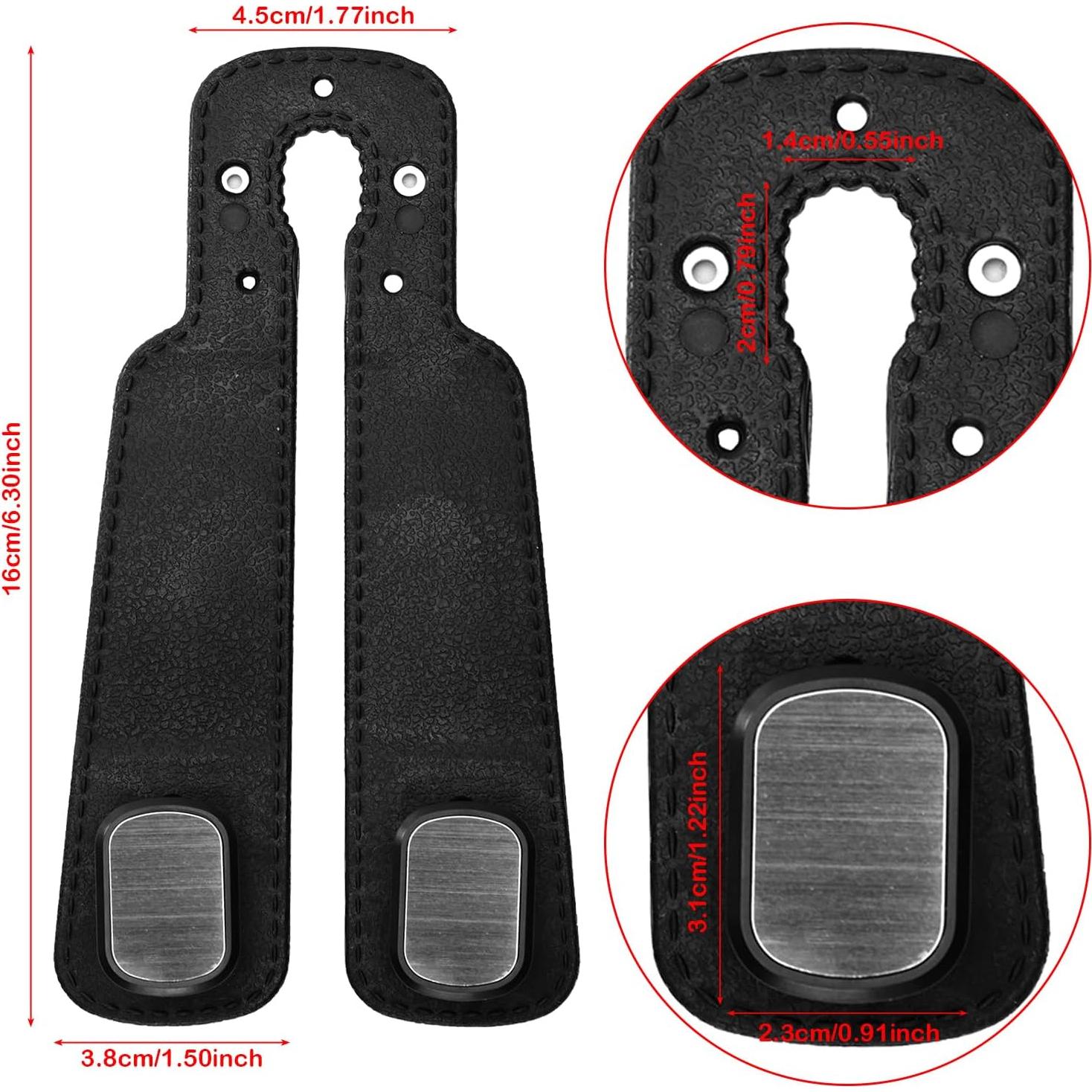 Ganchos para Reposacabezas de Coche ENOCHT - Organizador Negro