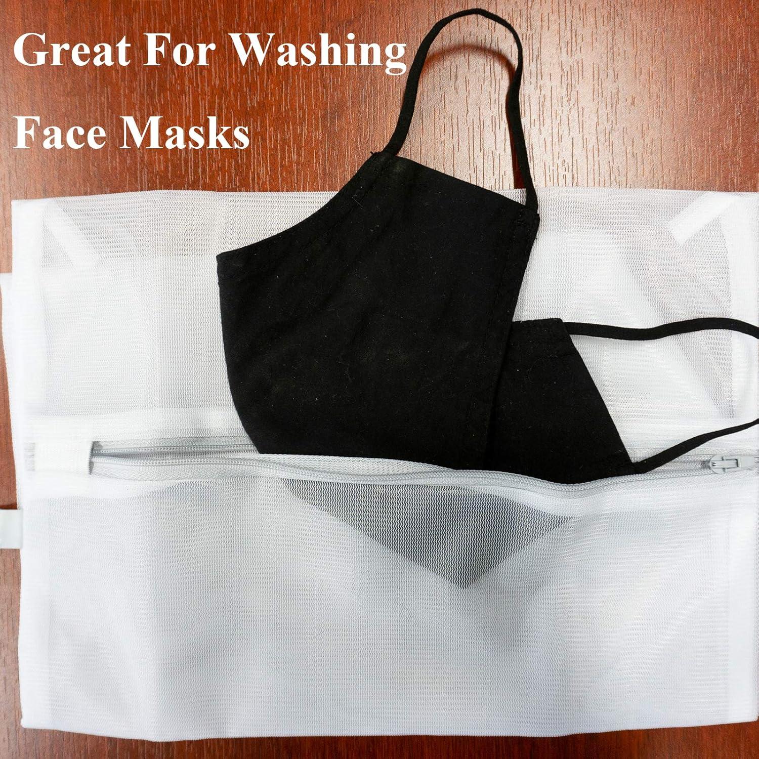 Paquete de 4 Bolsas de Lavandería HUJI Micro Malla Gris