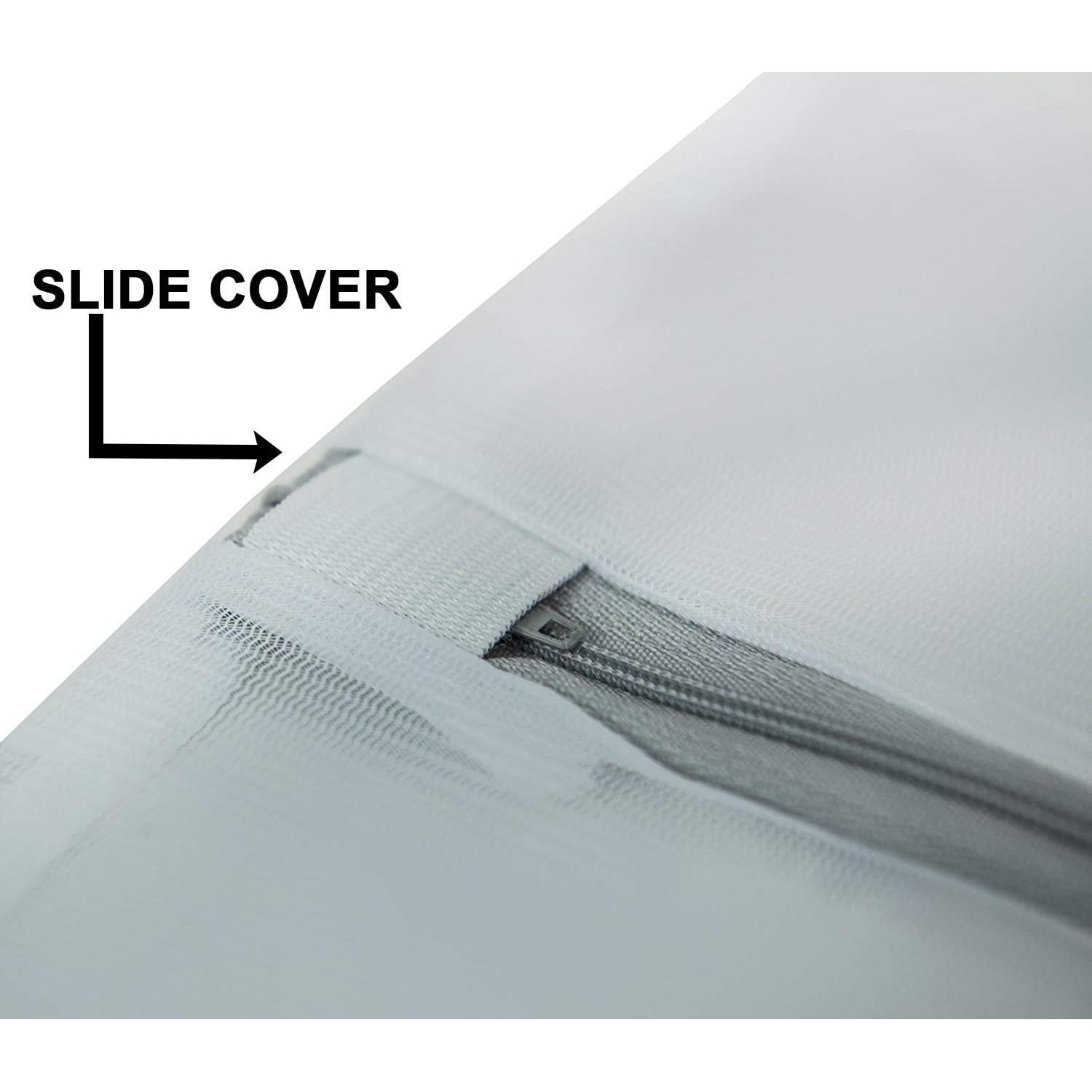 Paquete de 4 Bolsas de Lavandería HUJI Micro Malla Gris