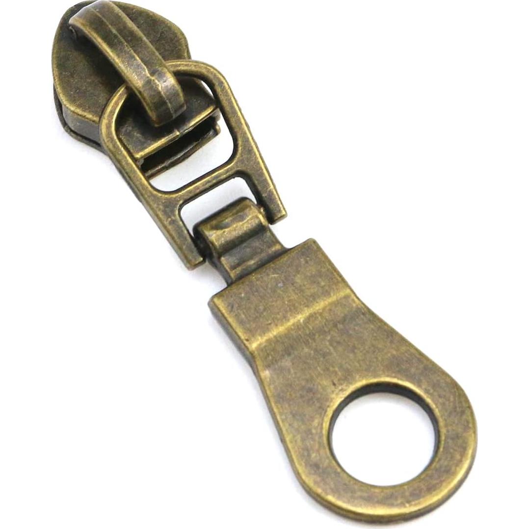 Kit de 10 Cremalleras de Nylon Chinflly para Reparación Marrón