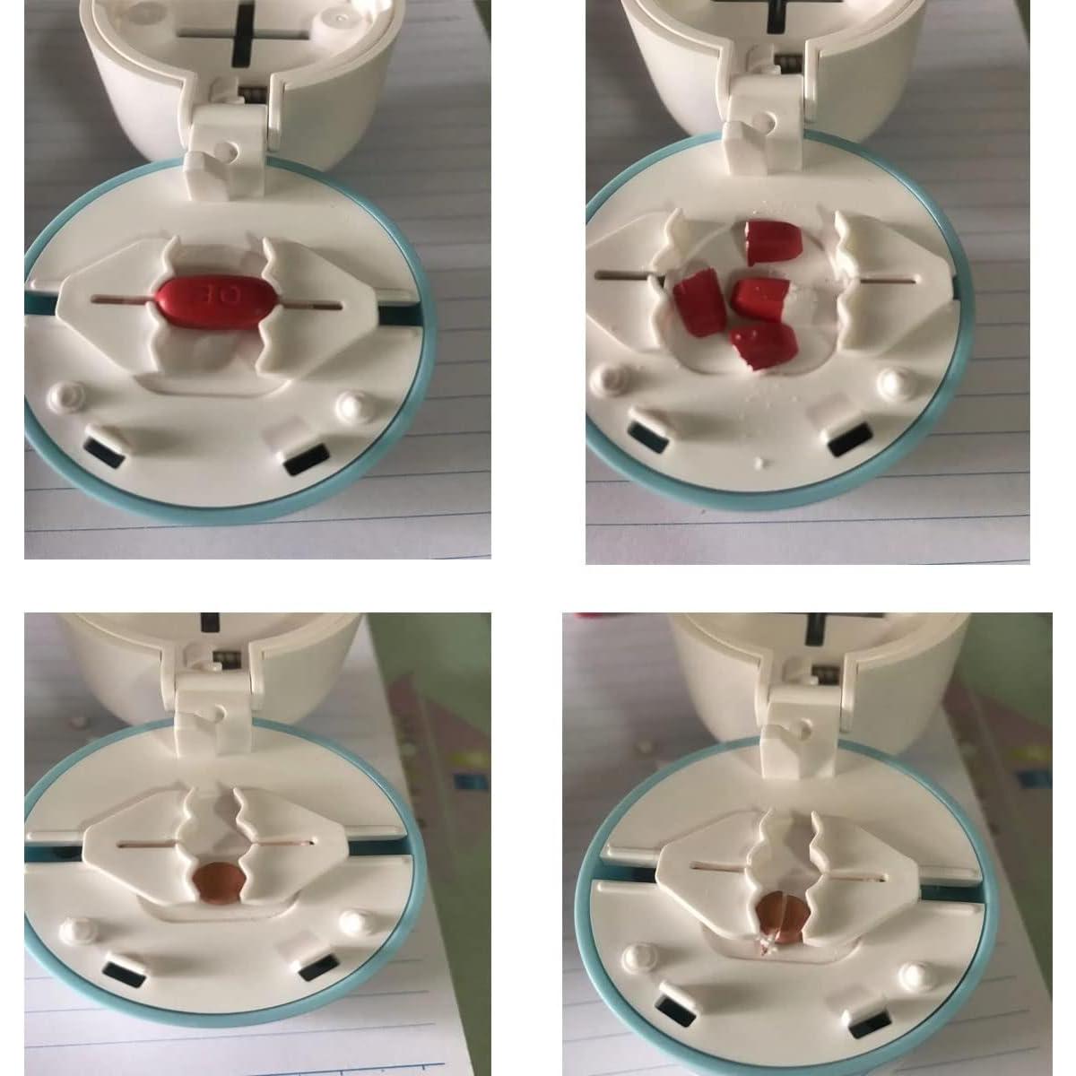 Cortador de Pastillas YJGMY Azul - Divisor 1/2 y 1/4, Portátil