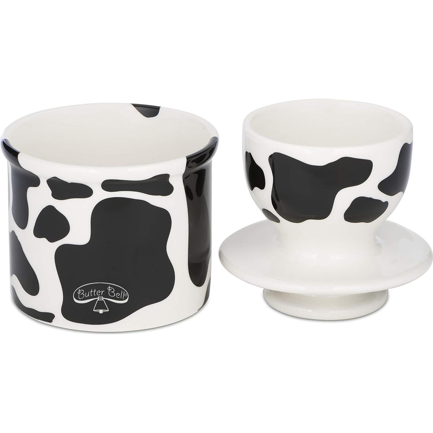 Butter Bell Crock Cerámica Francesa L. Tremain Patrón Vaca