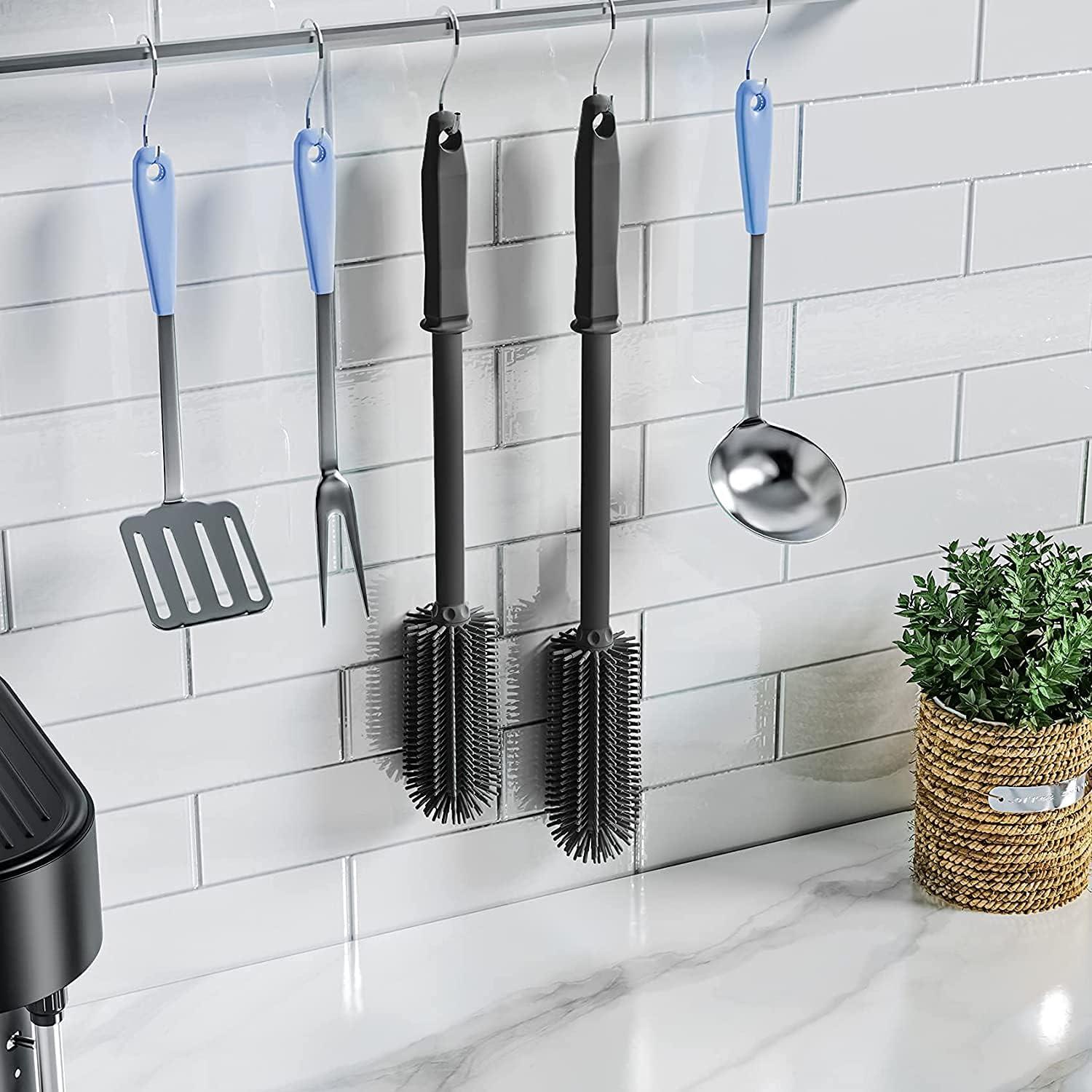 Cepillo Limpiador de Botellas de Silicona SUPPHOUS 2 Piezas