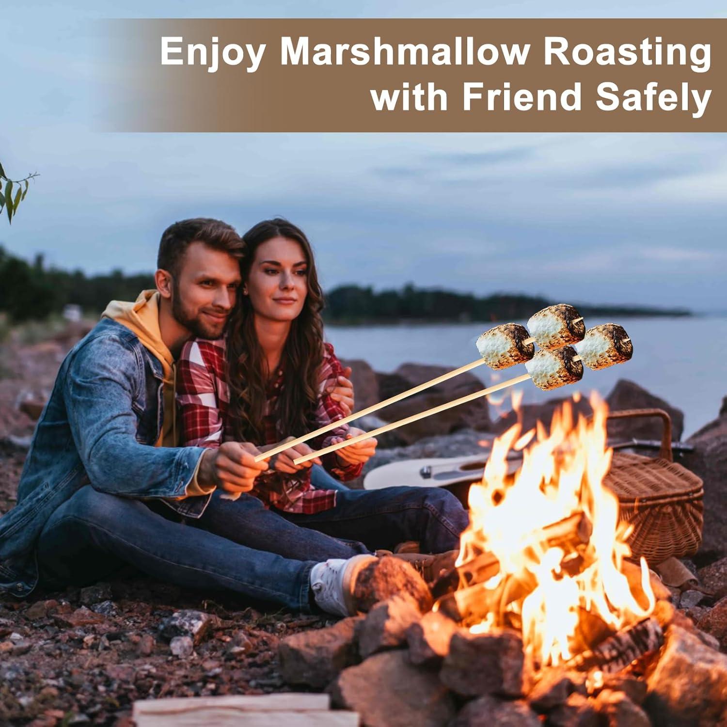 Paquete de 150 Palos de Bambú para Asar Malvaviscos 76 cm