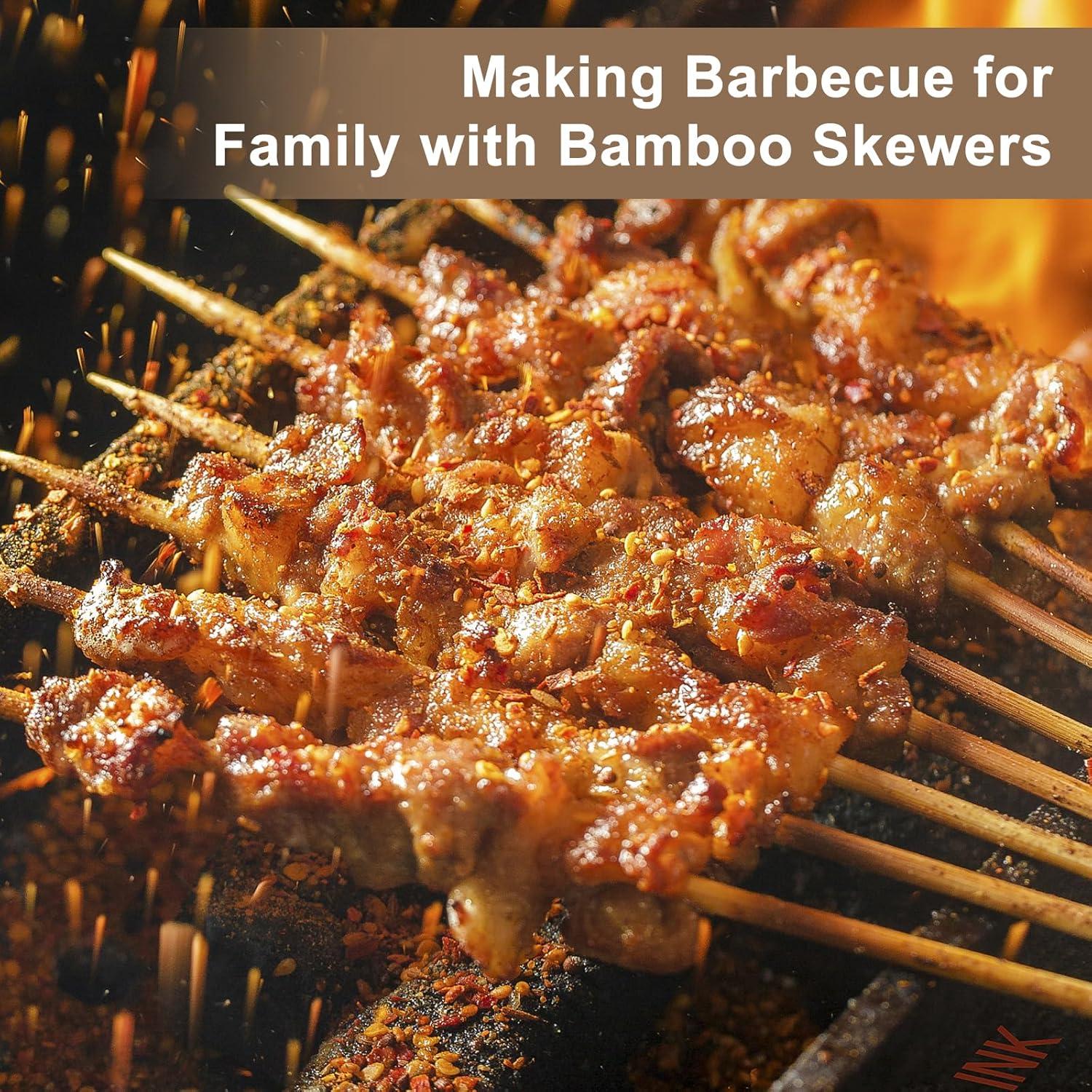 Paquete de 150 Palos de Bambú para Asar Malvaviscos 76 cm