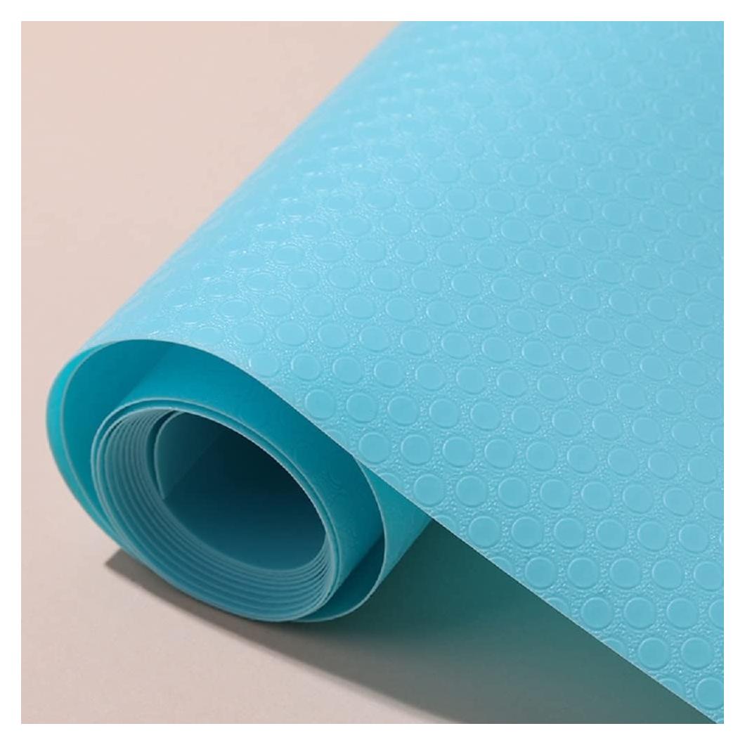 Forro de Estante Sin Adhesivo BuRuiJi 30.2x149.9 cm Azul