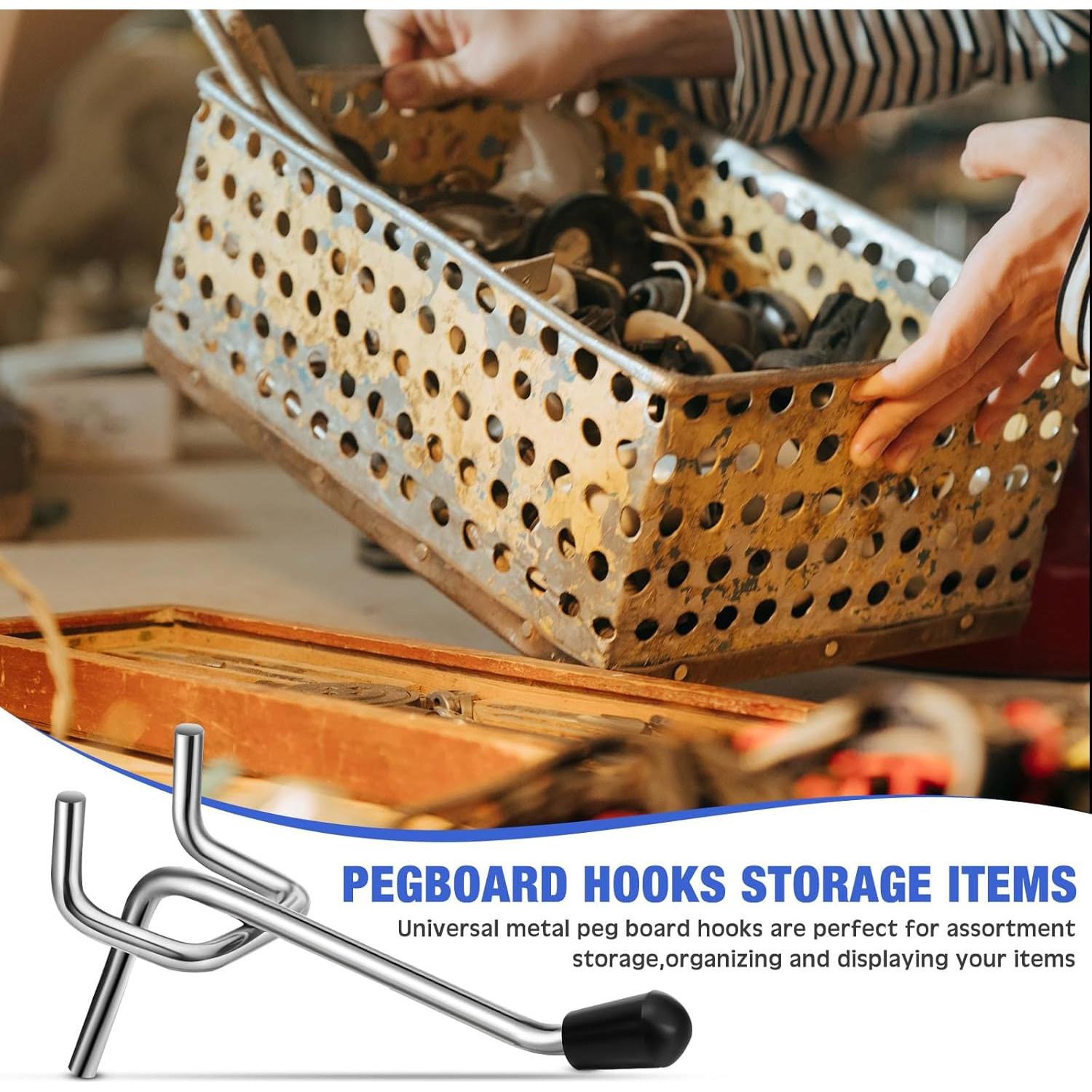 Ganchos para Tablero de Clavos Tatuo 200 Pcs Metal 5 cm