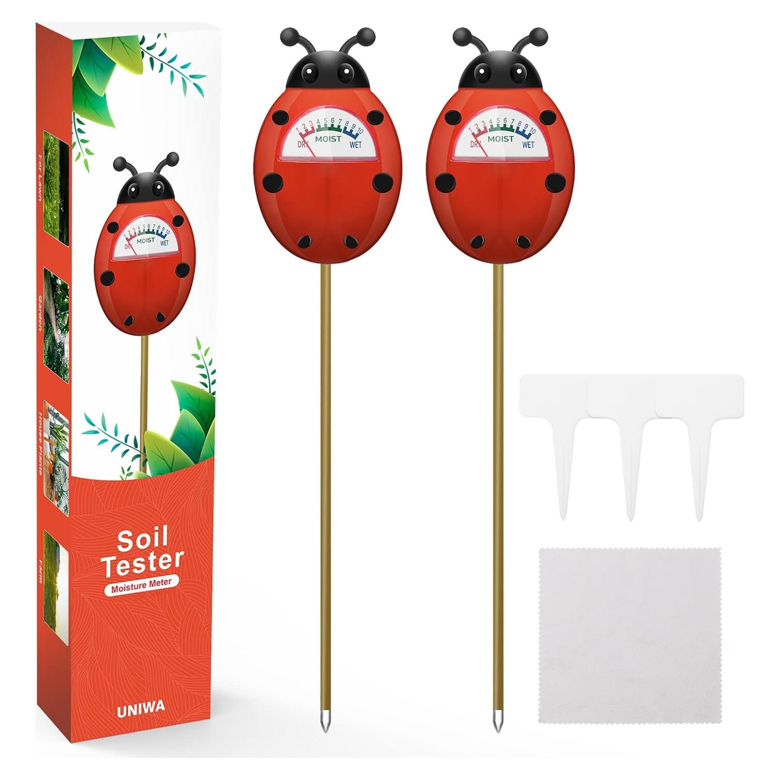 Medidor de Humedad UNIWA, Sensor de Suelo 2 Pack