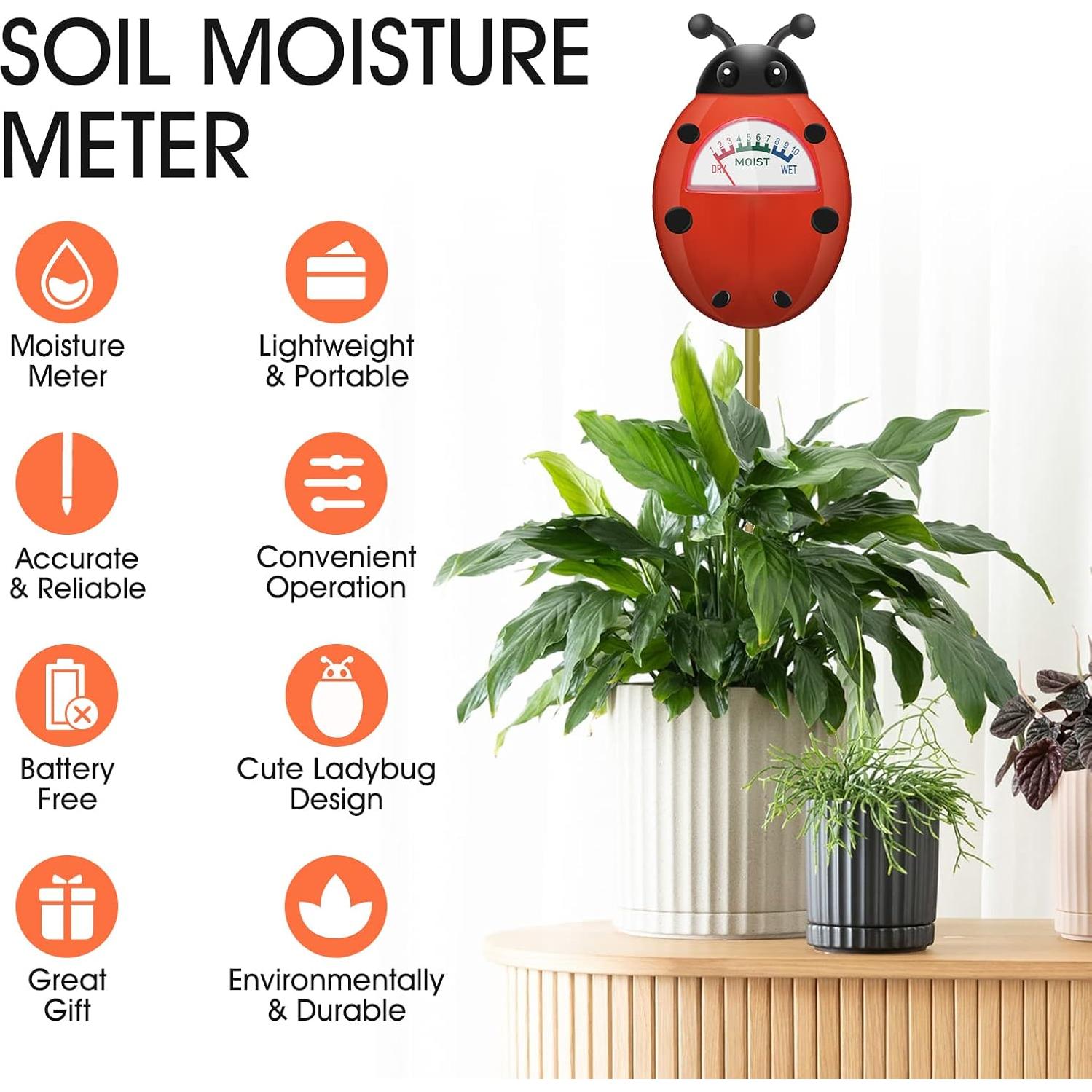 Medidor de Humedad UNIWA, Sensor de Suelo 2 Pack