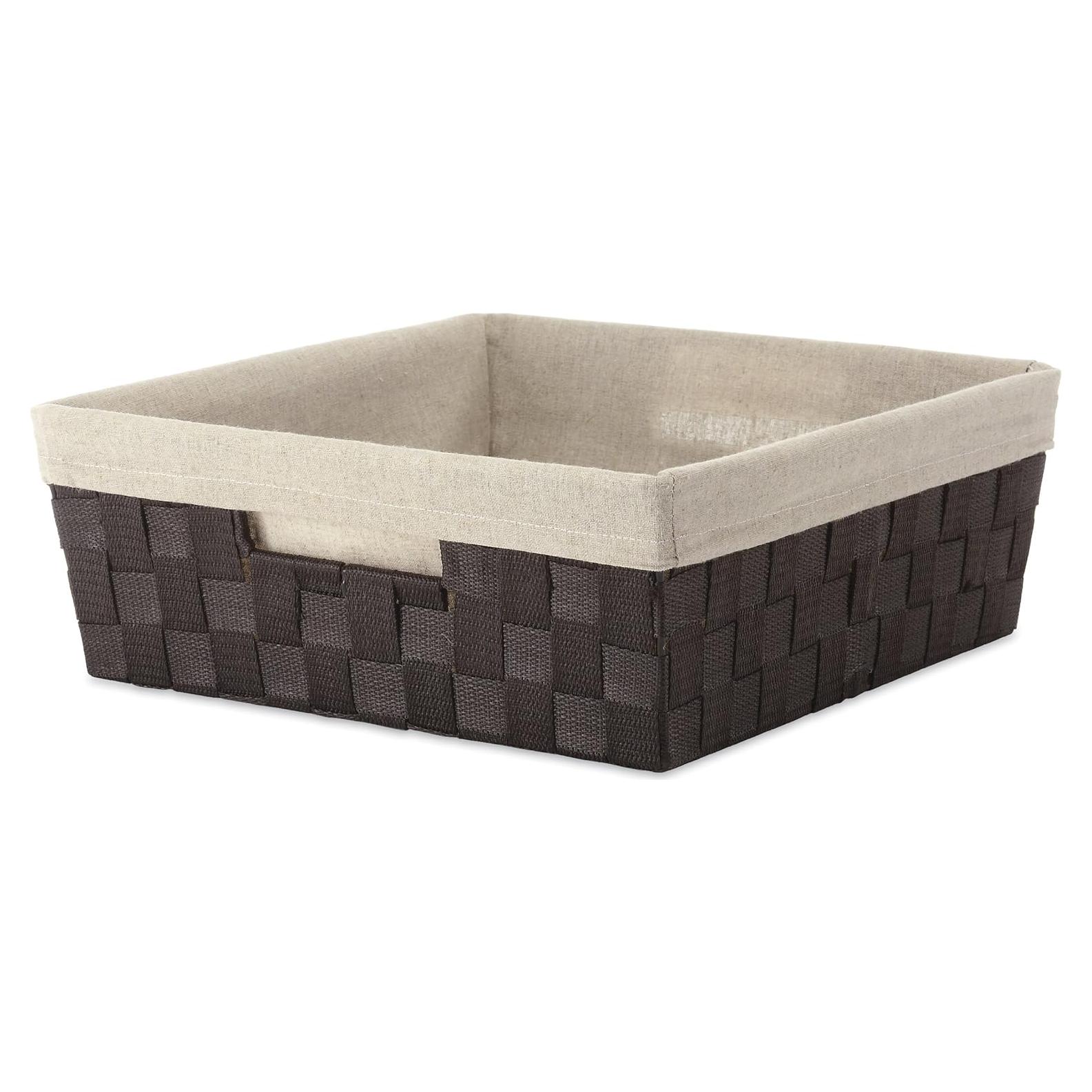 Tote de Estante con Forro Whitmor Espresso 33x38x12 cm