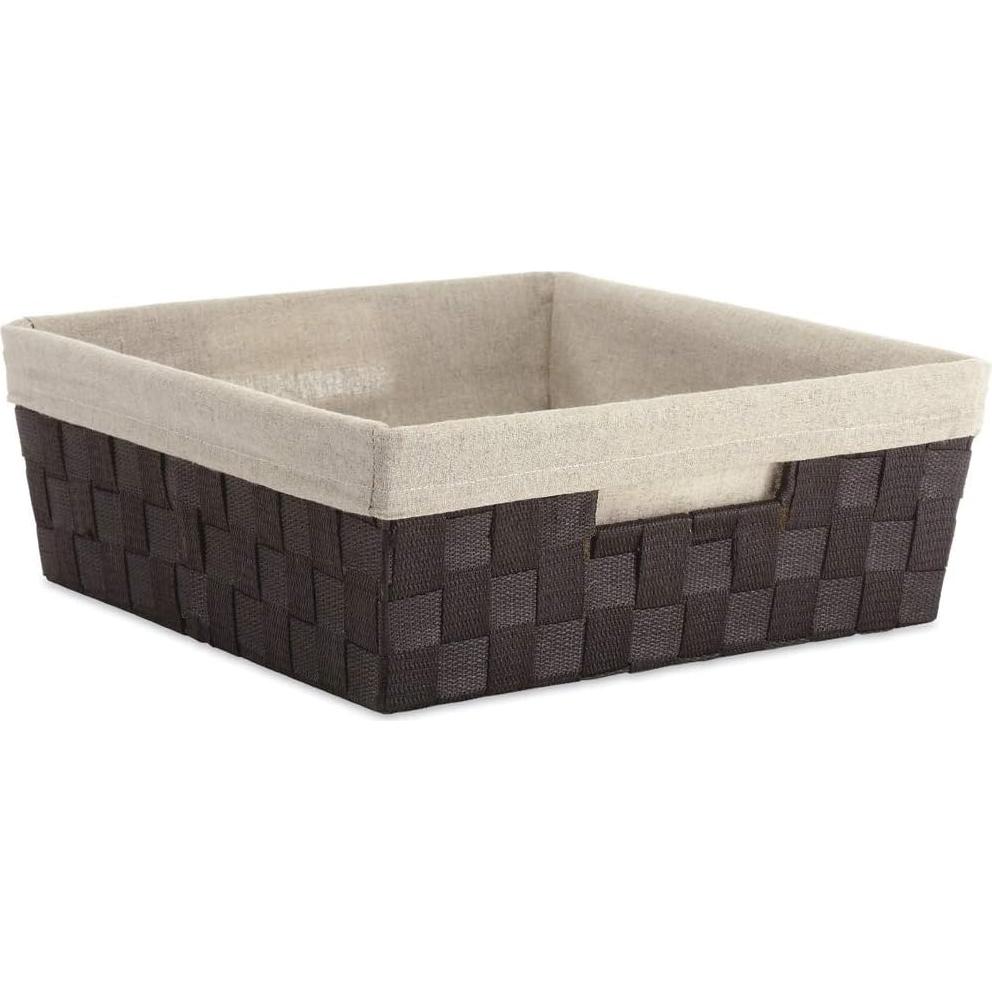 Tote de Estante con Forro Whitmor Espresso 33x38x12 cm