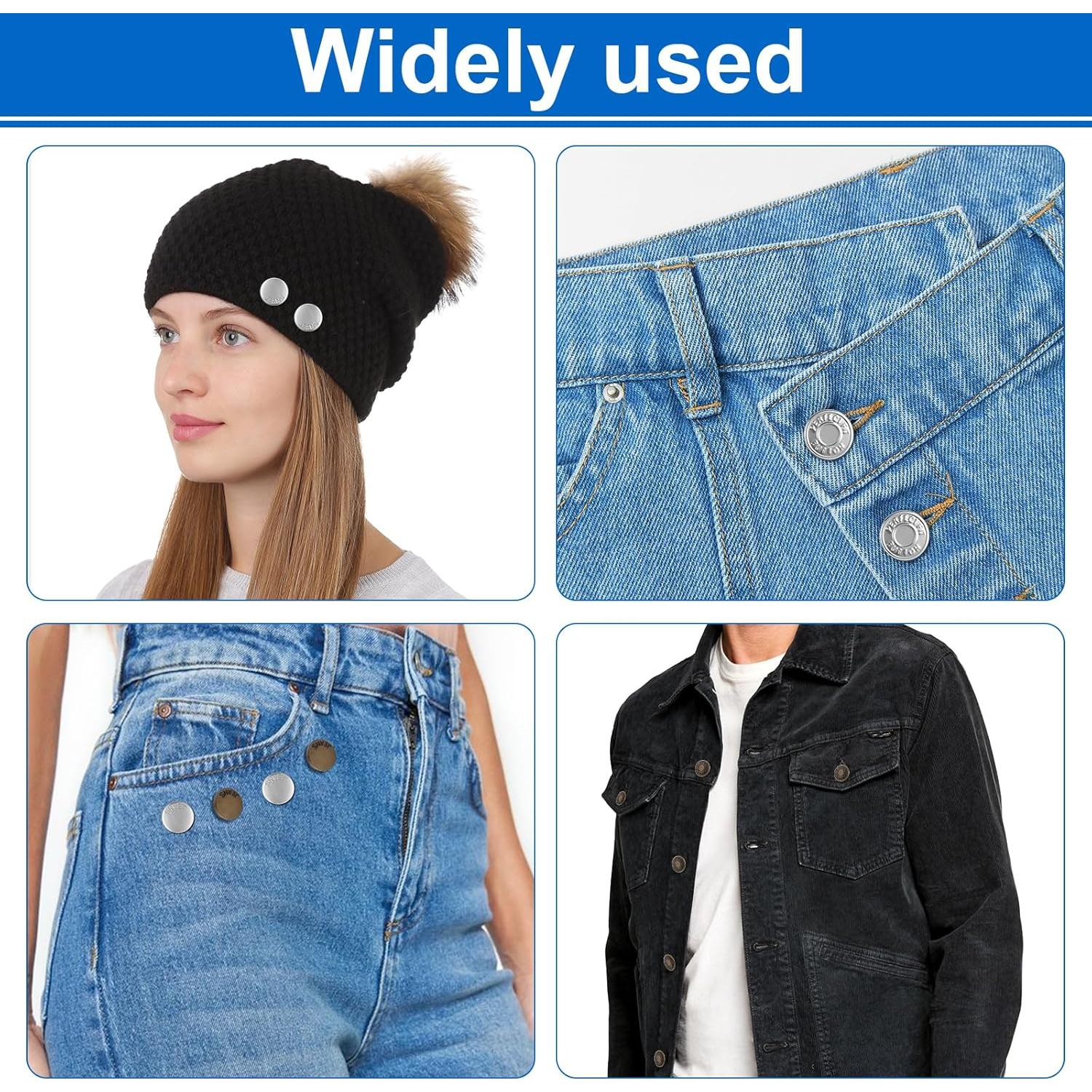 Botones Ajustables Ceryvop 12 Piezas Metalicos para Jeans
